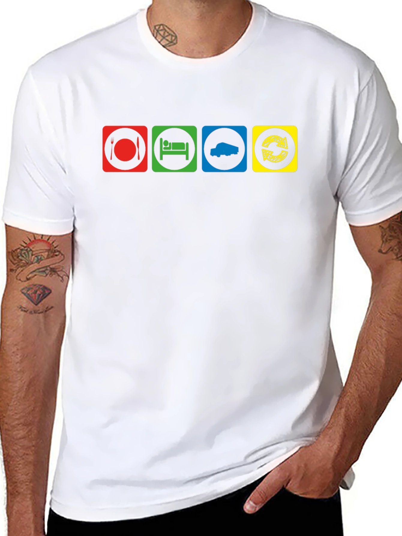 Eat Sleep Truck Repeat T-Shirt