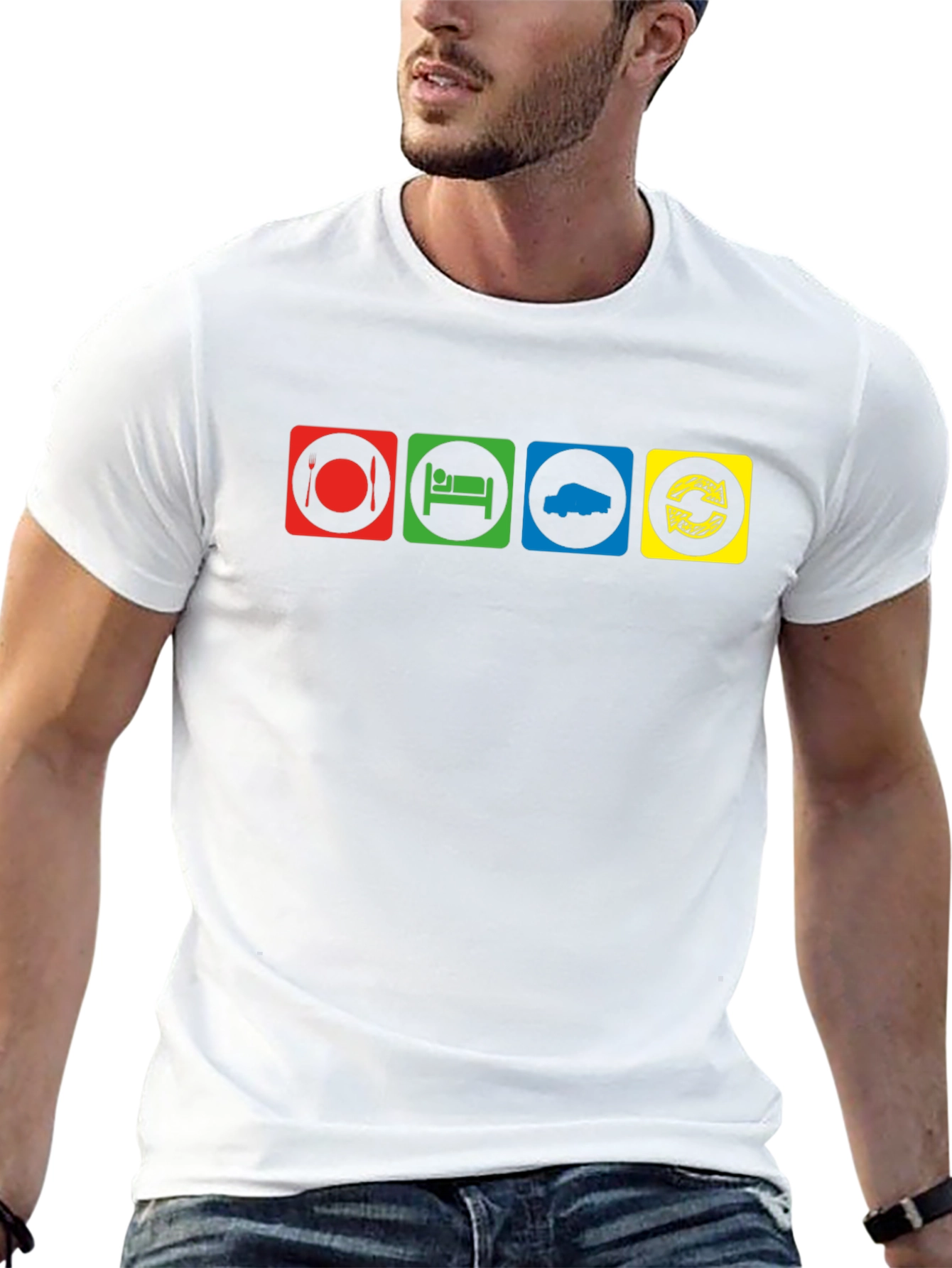 Eat Sleep Truck Repeat T-Shirt