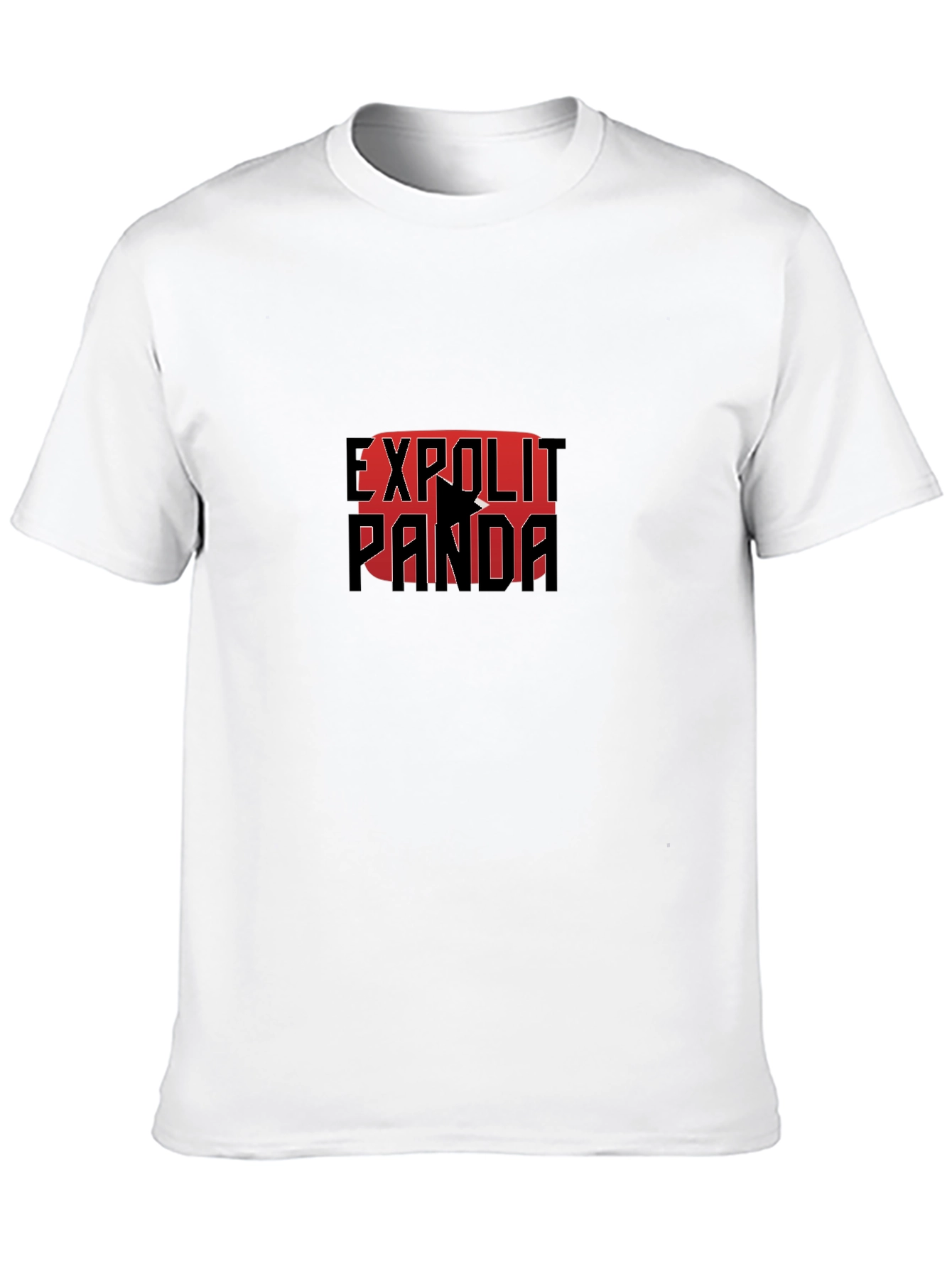 Exploit Panda Black T-Shirt Graphic Print