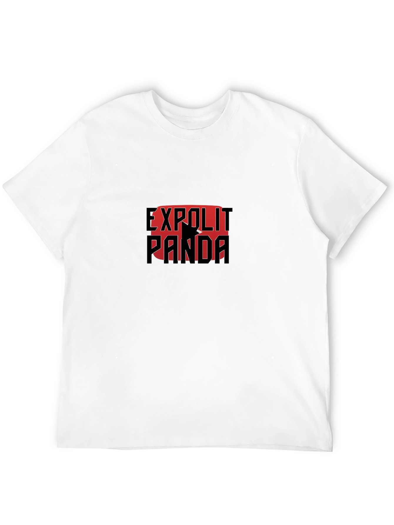 Exploit Panda Black T-Shirt Graphic Print