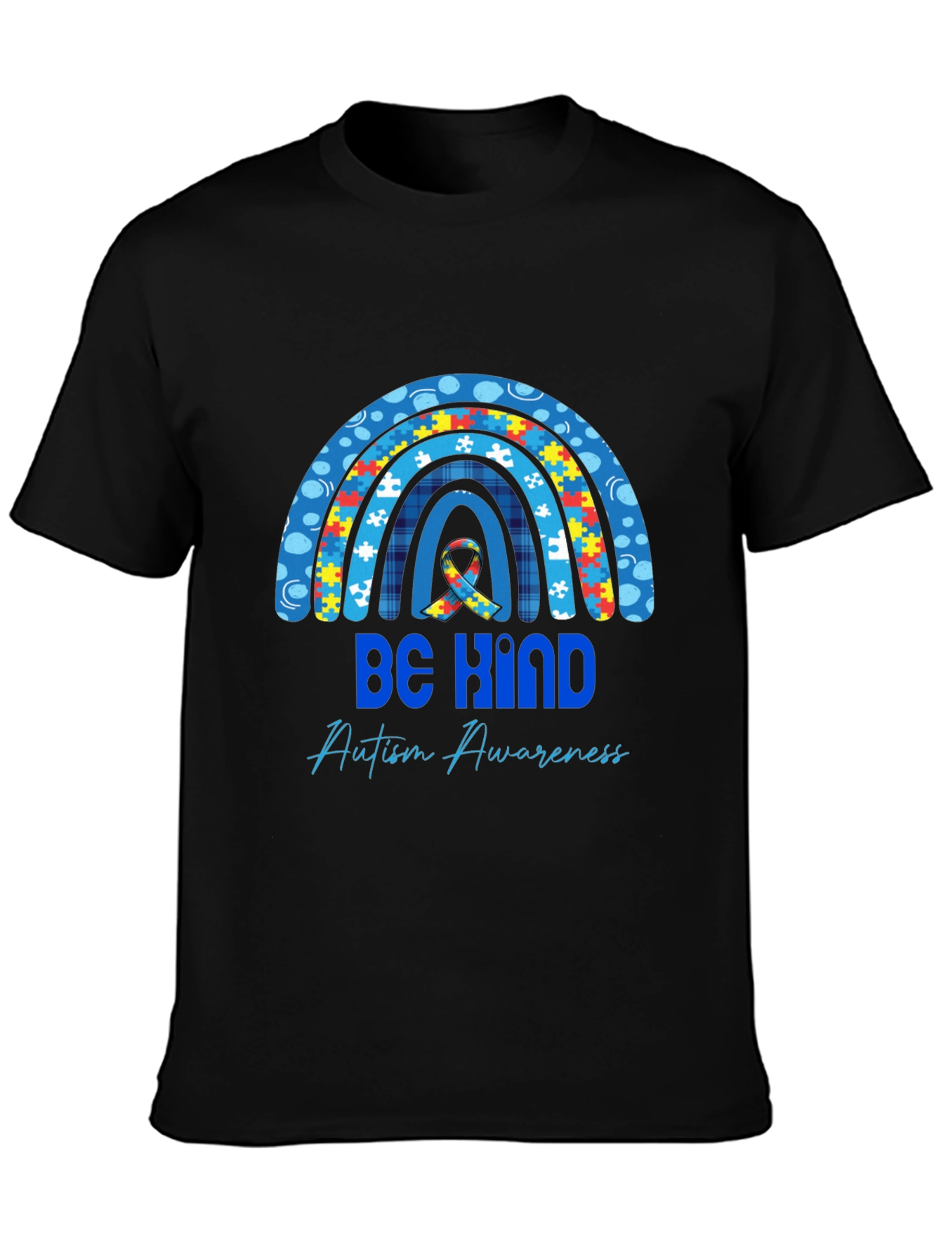 Be Kind Autism Awareness Rainbow T-Shirt