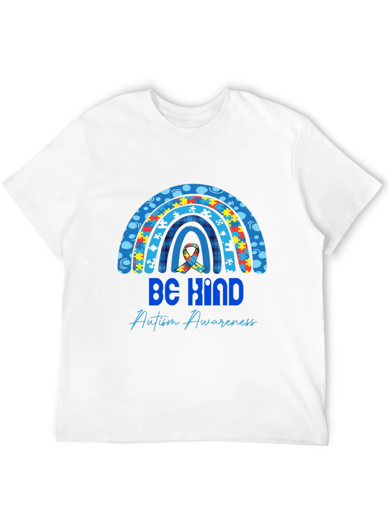 Be Kind Autism Awareness Rainbow T-Shirt