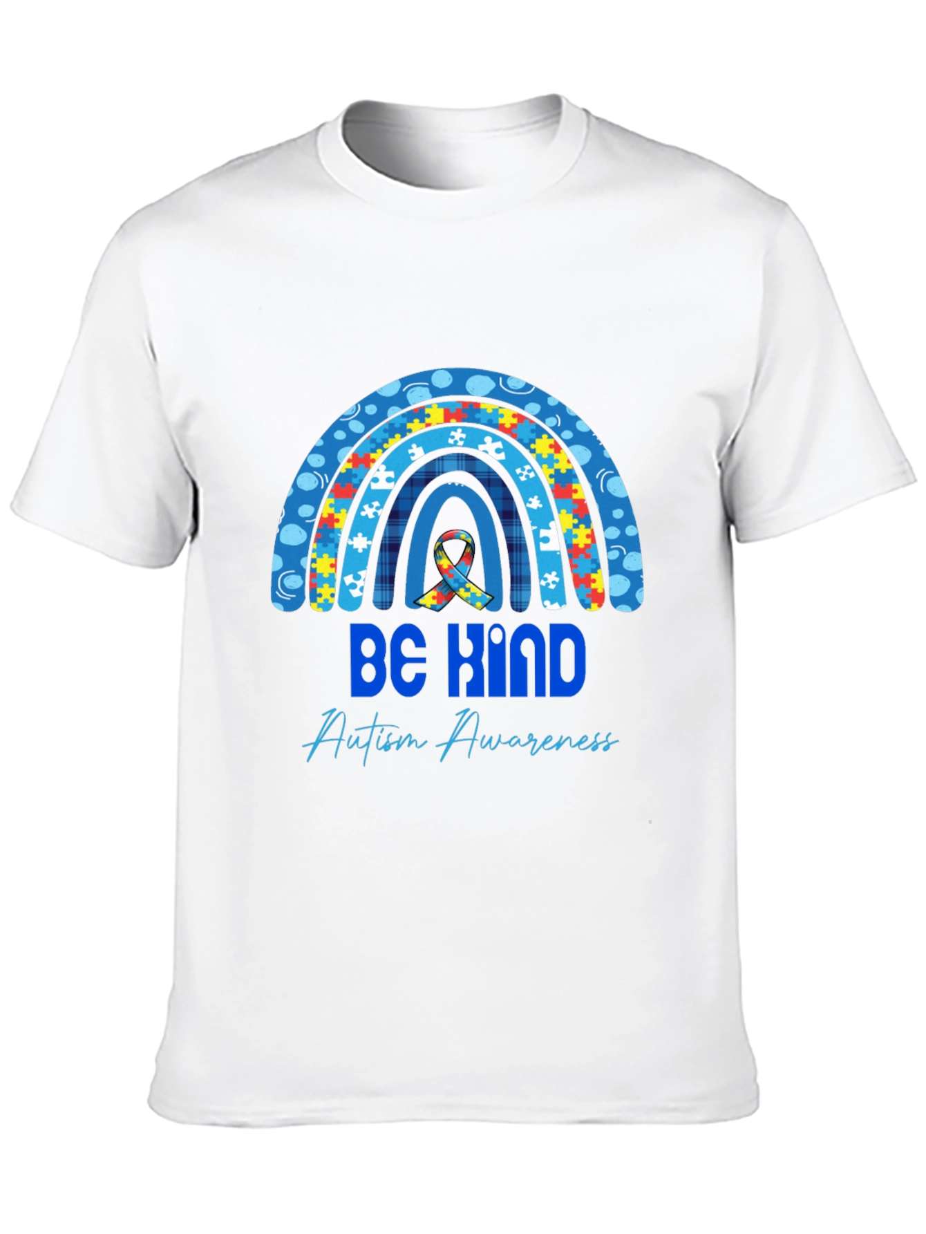 Be Kind Autism Awareness Rainbow T-Shirt