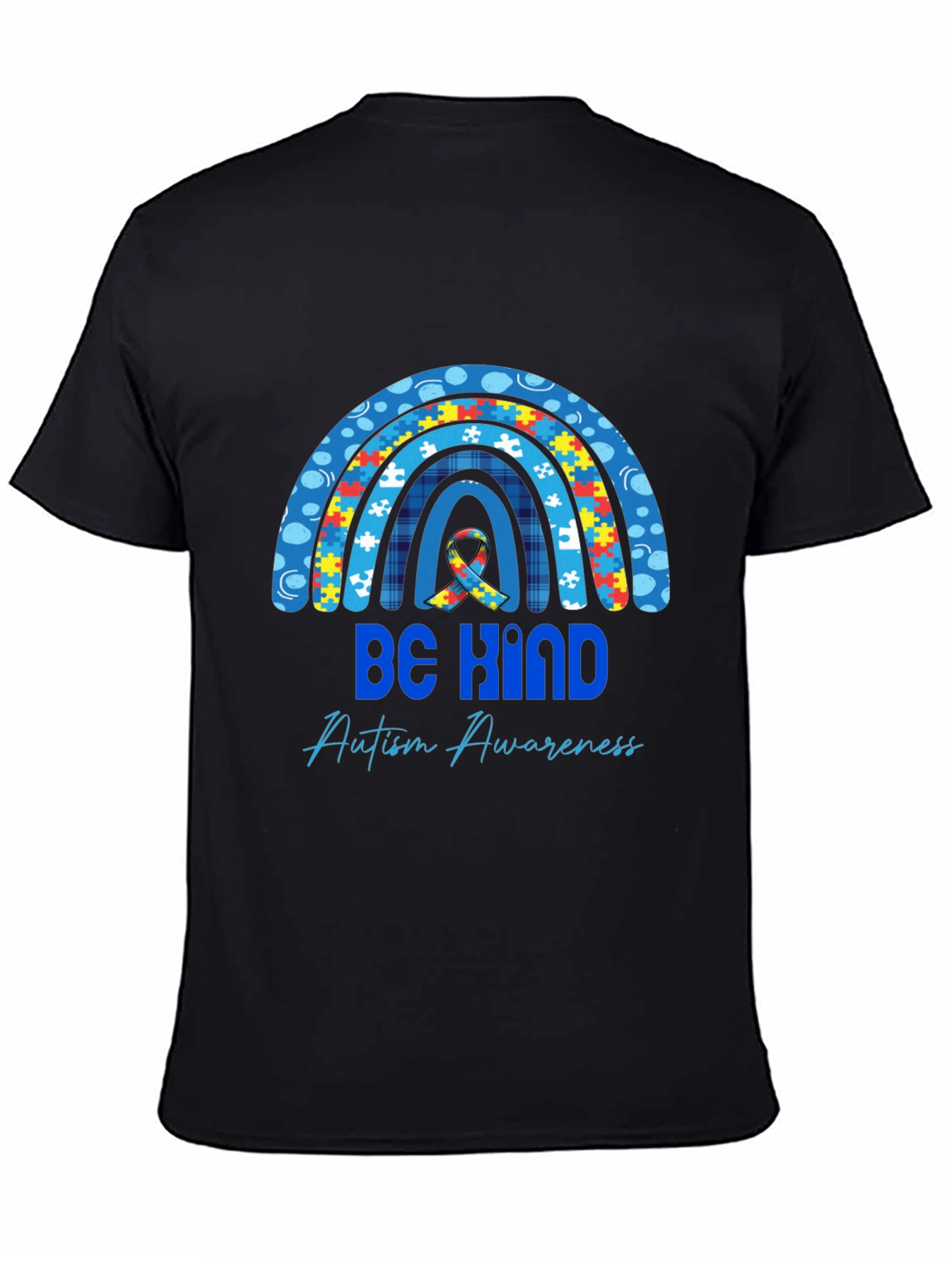 Be Kind Autism Awareness Rainbow T-Shirt