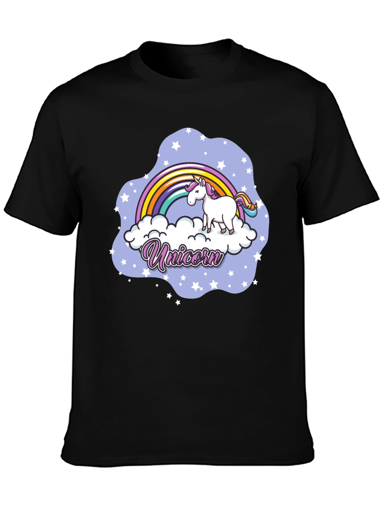 Unicorn Rainbow Cloud Graphic T-Shirt