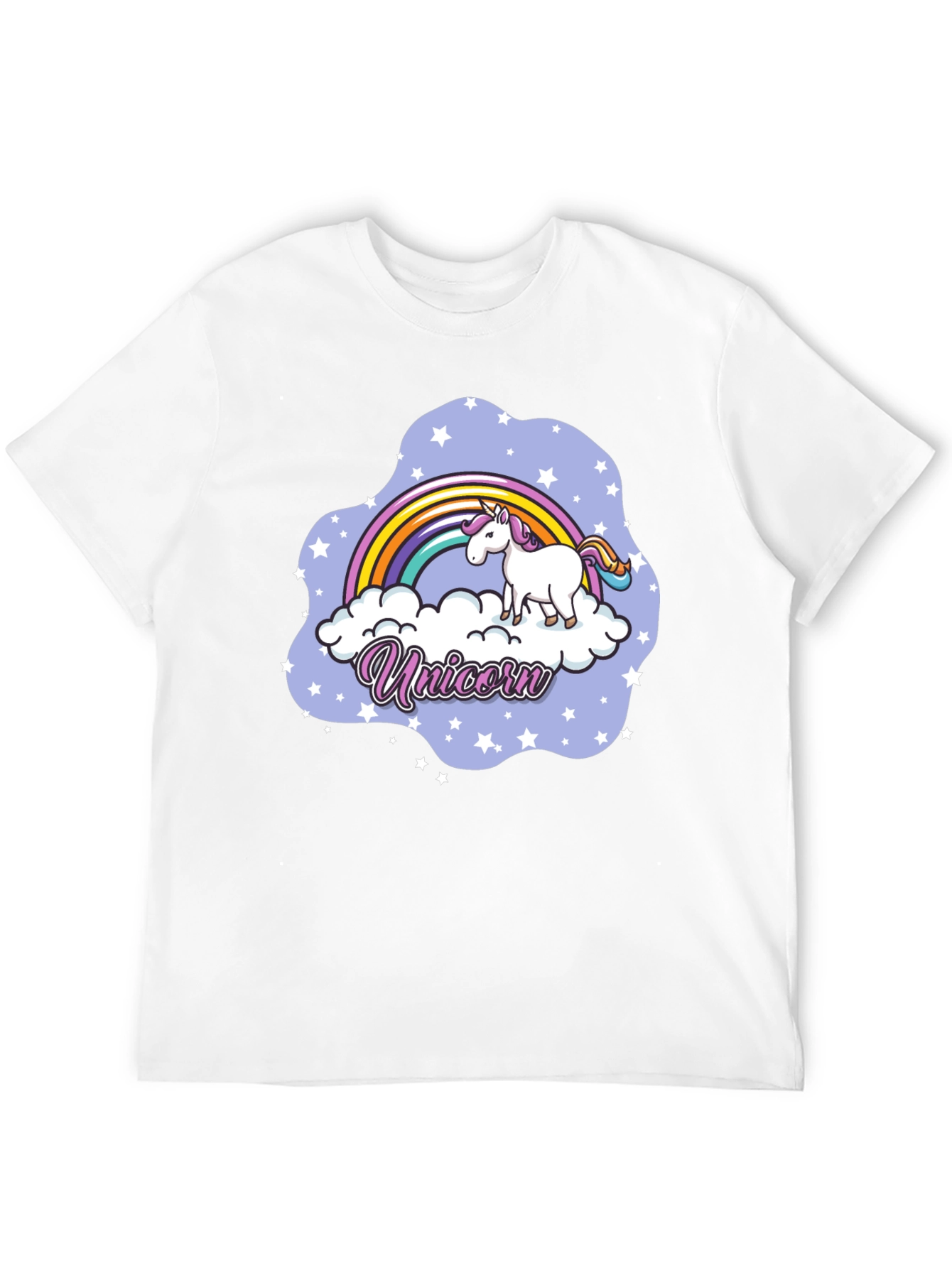 Unicorn Rainbow Cloud Graphic T-Shirt