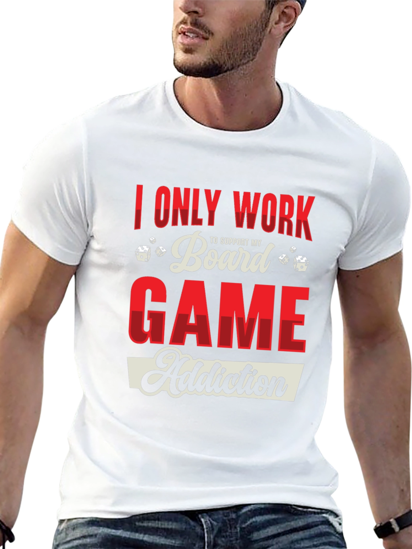 Board Game Addiction T-Shirt - Novelty Graphic Tee