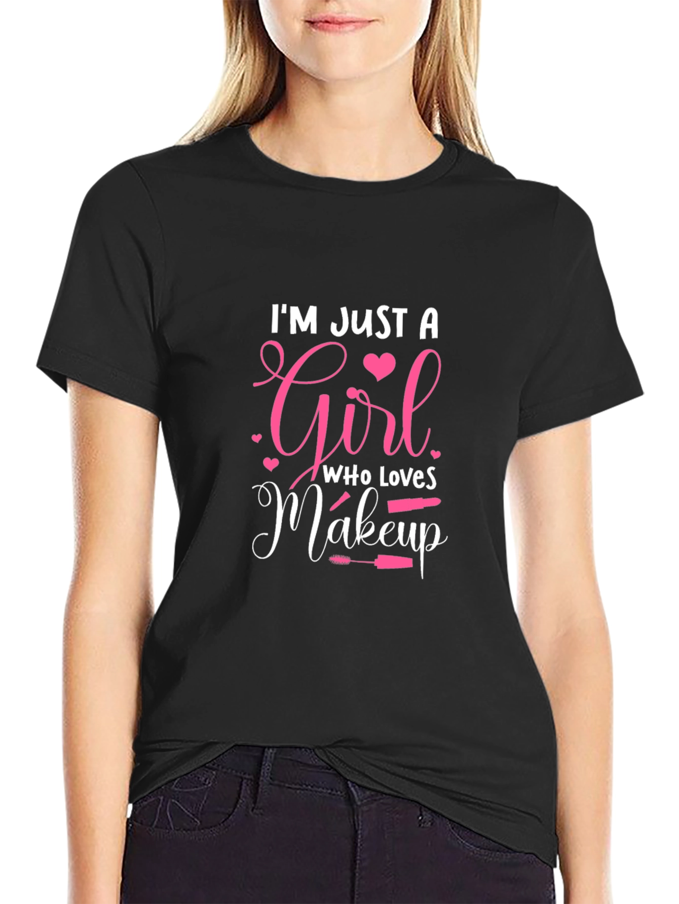 Girl Who Loves Makeup Graphic Tee