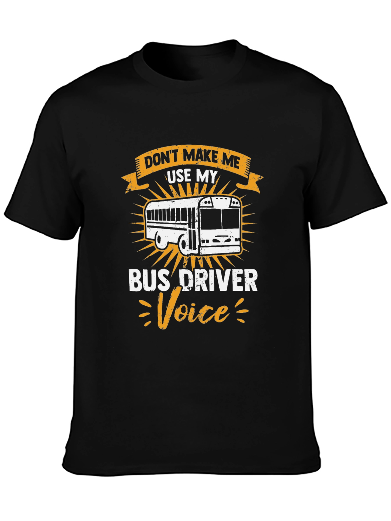 Bus Driver Voice T-Shirt - Black