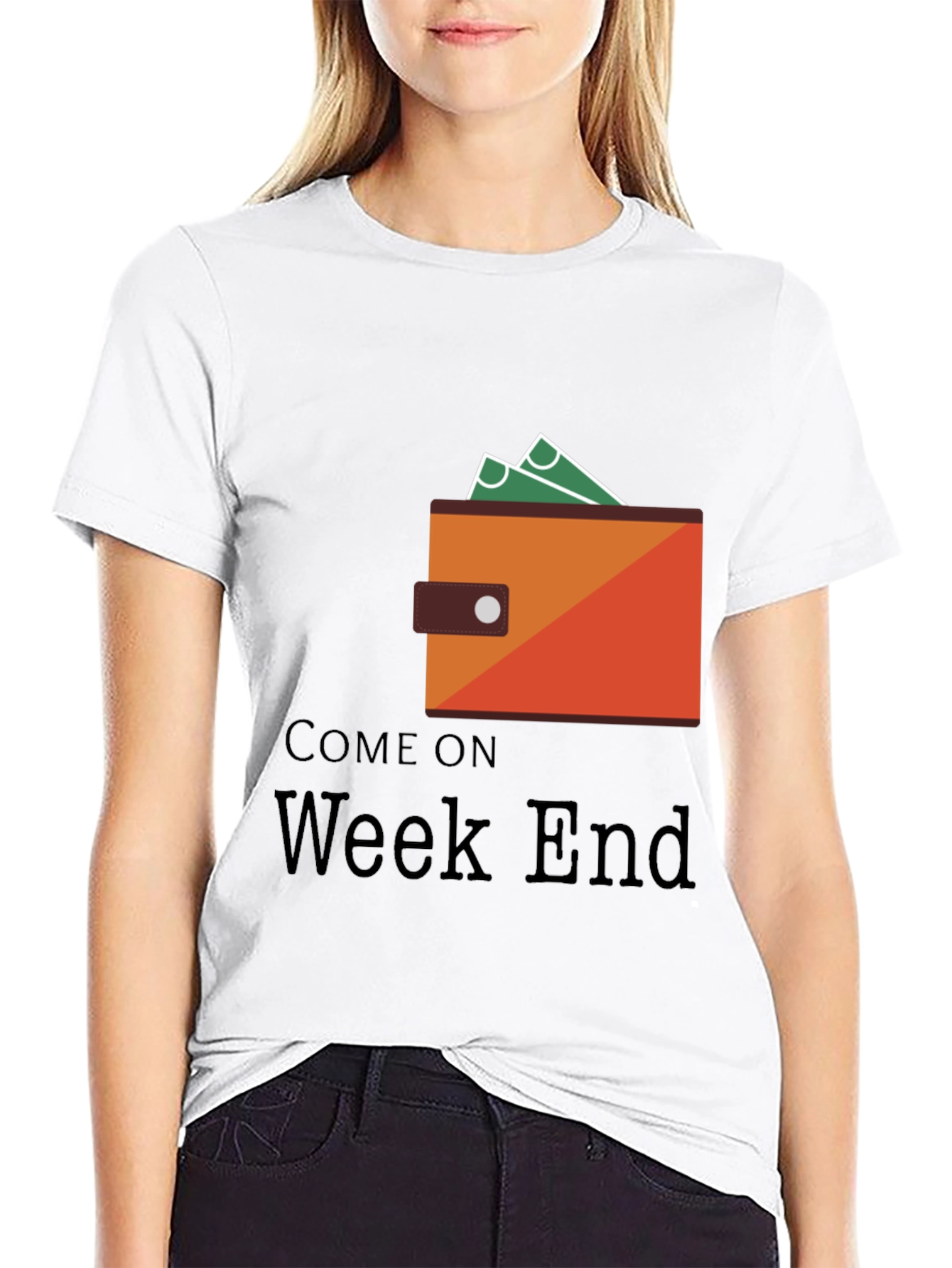 Come On Weekend Graphic Tee - Black