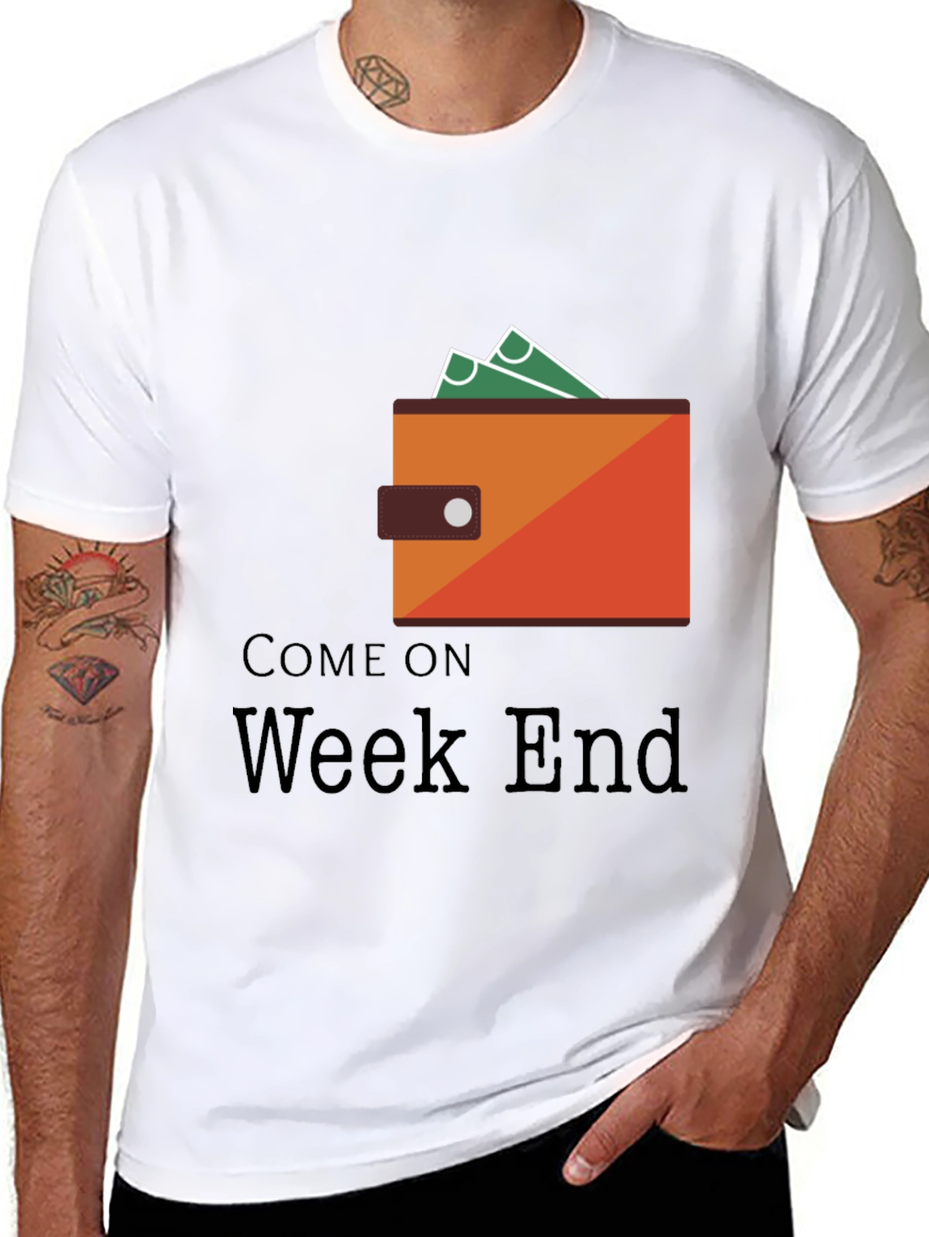 Come On Weekend Graphic Tee - Black