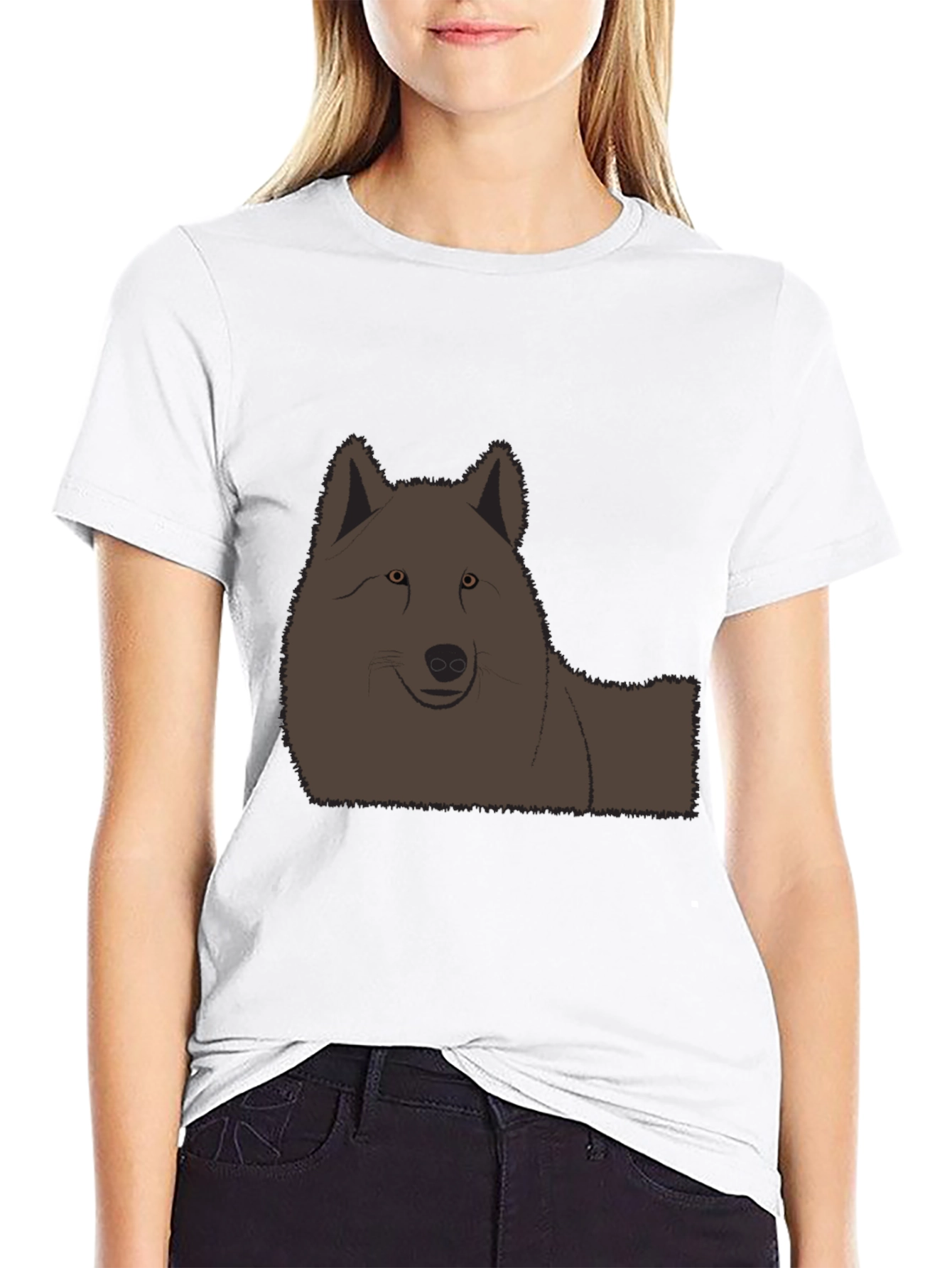 Wolf Graphic Black T-Shirt - Casual Style