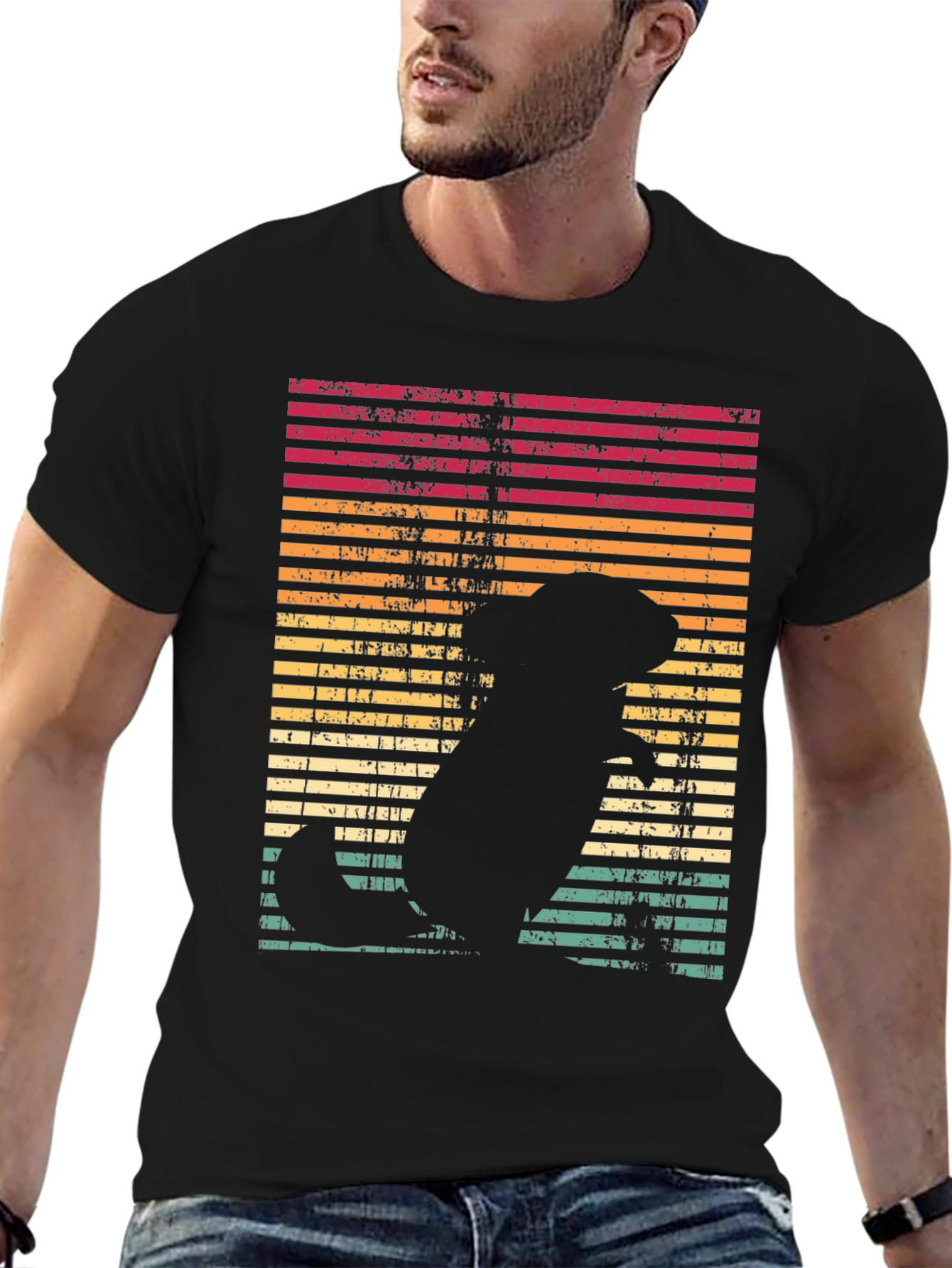 Retro Dog Silhouette T-Shirt
