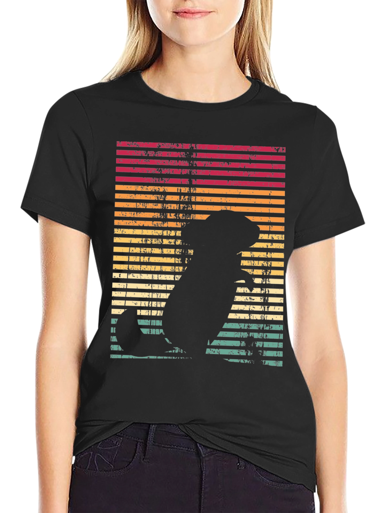 Retro Dog Silhouette T-Shirt