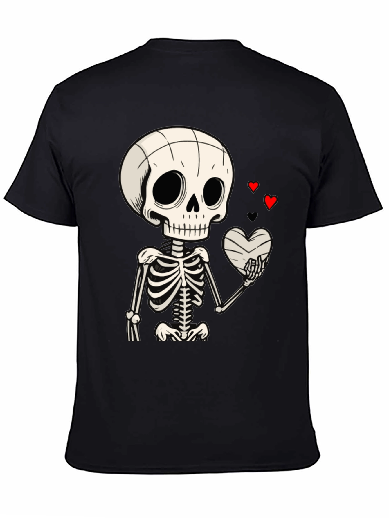 Skeleton Heart T-Shirt - Love Never Dies
