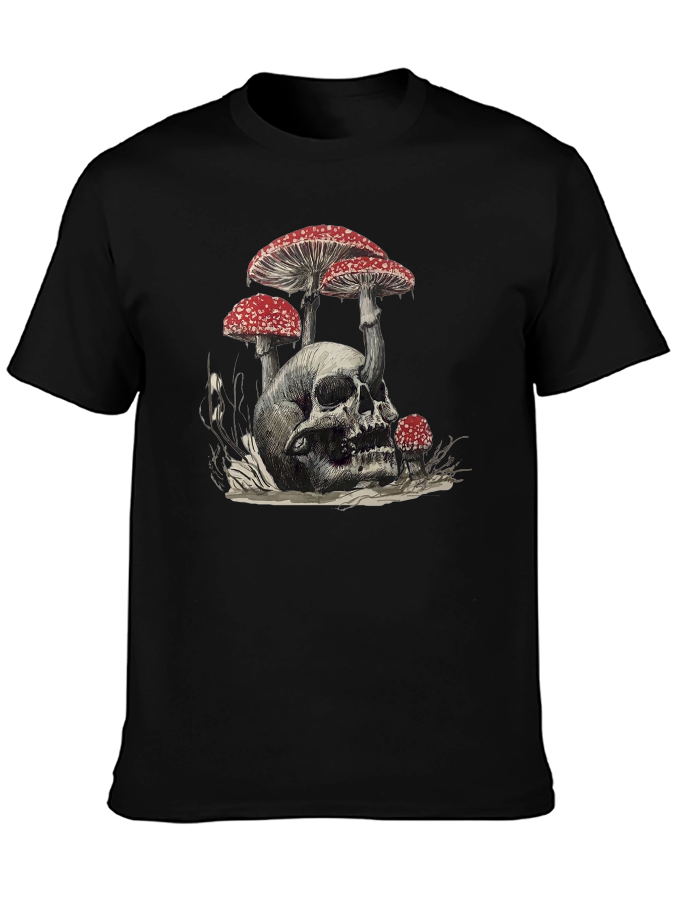 Skull & Mushroom Graphic Tee