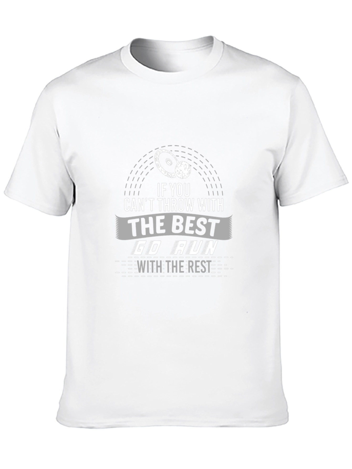 Funny Disc Golf & Running Black T-Shirt