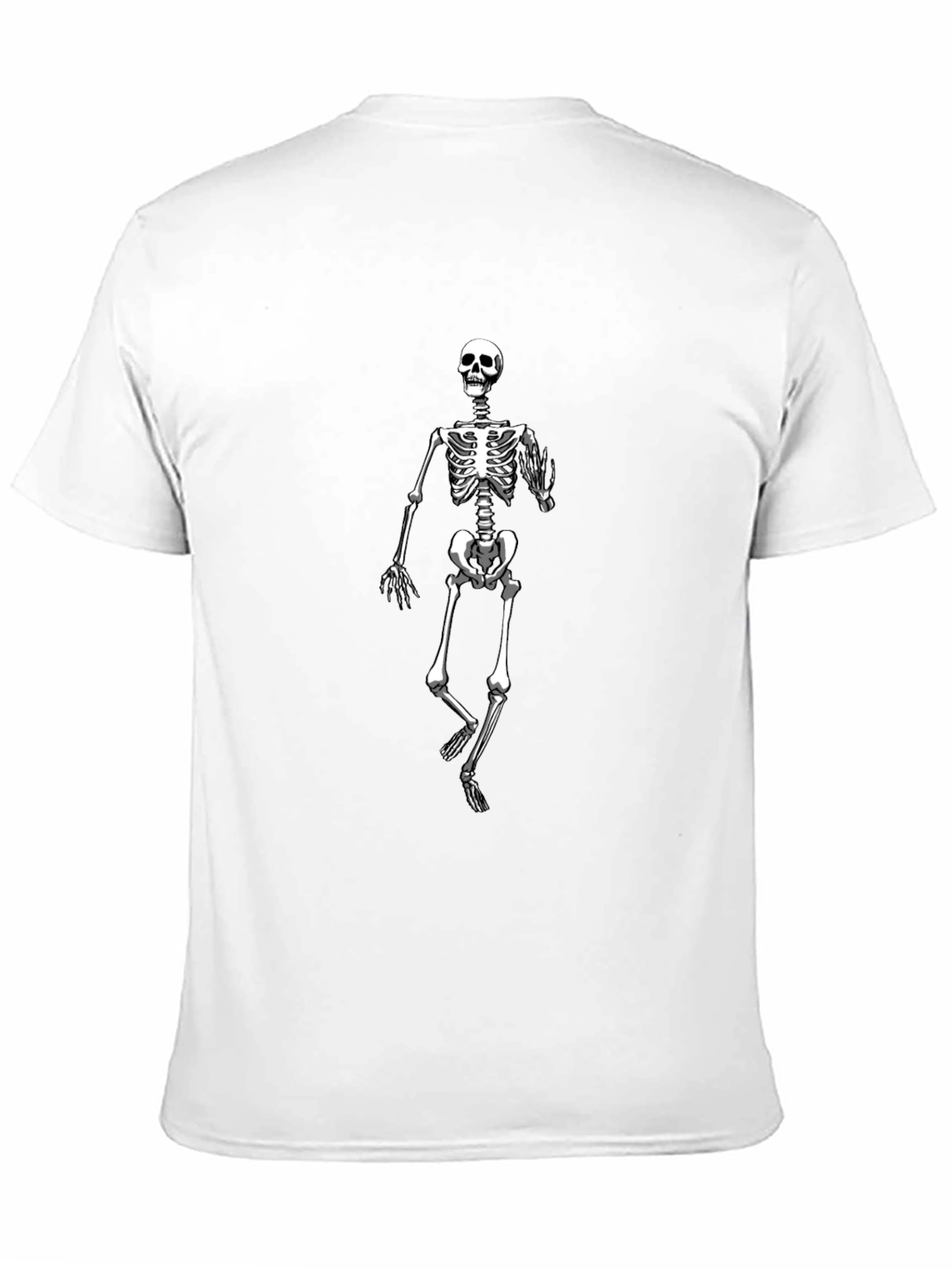 Skeleton Graphic Print Black T-Shirt