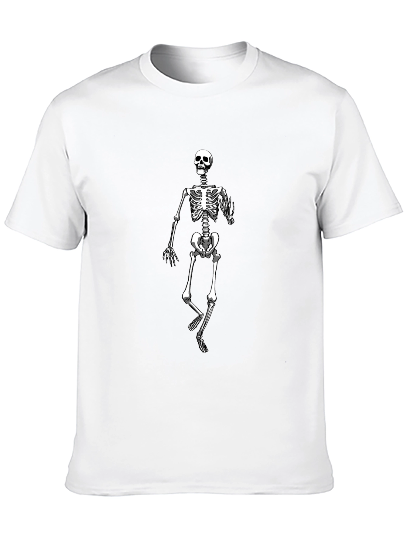 Skeleton Graphic Print Black T-Shirt