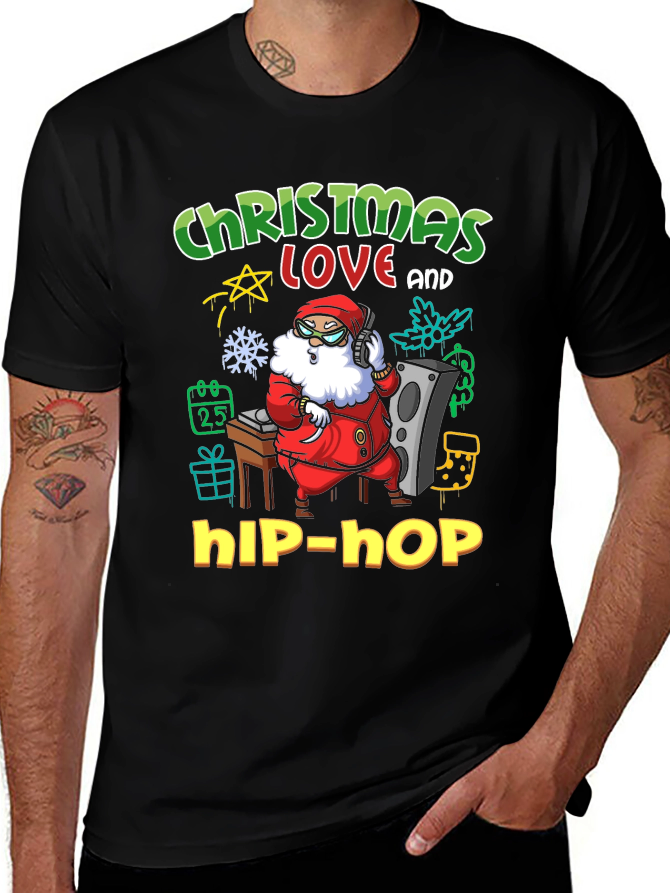 Christmas Love Hip-Hop Graphic Tee