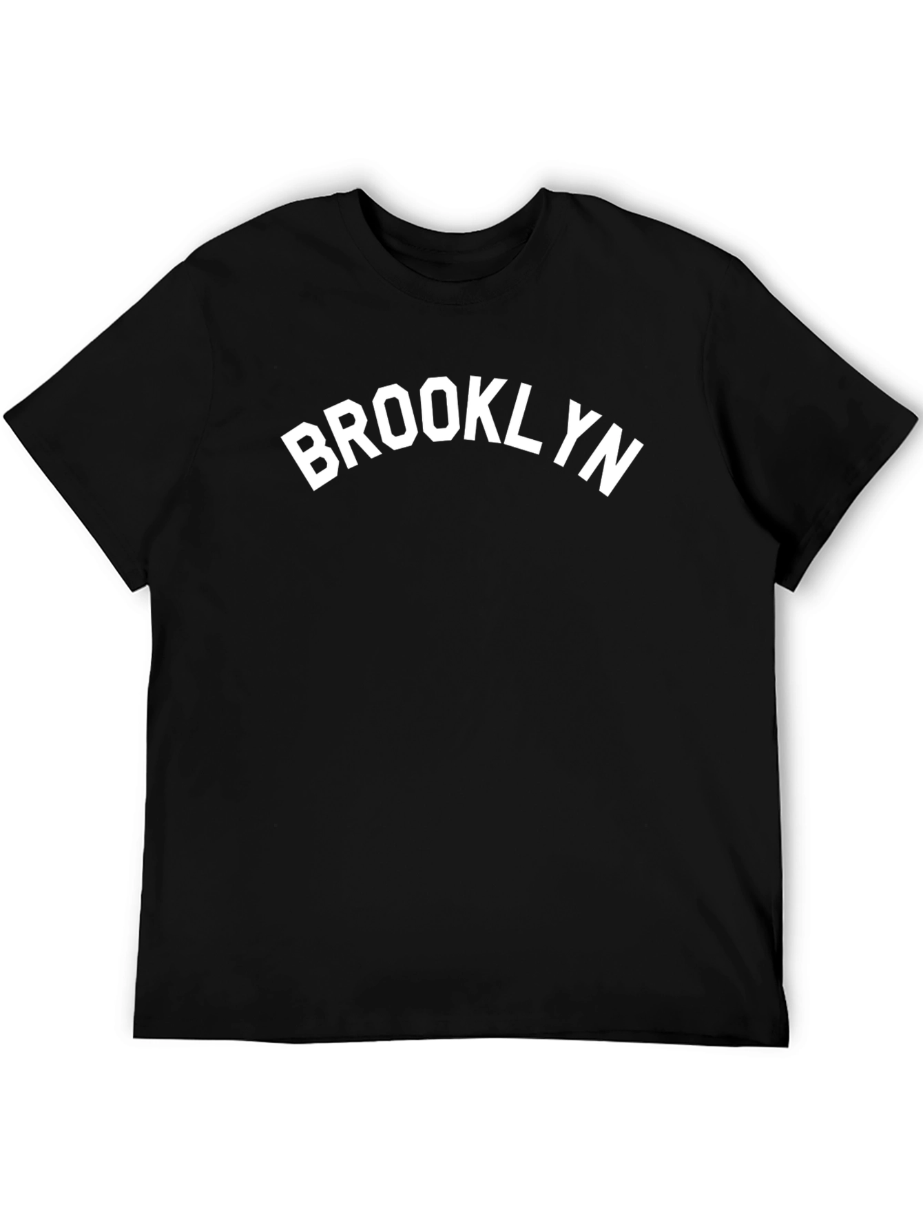 Brooklyn Graphic Tee - Classic Black Cotton T-Shirt