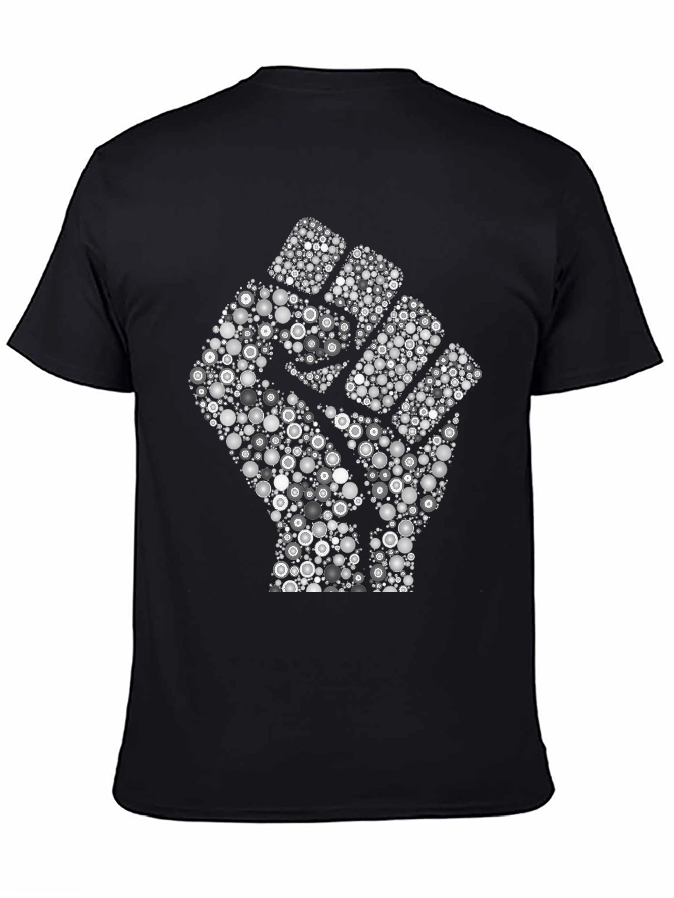 Empowered Fist Graphic Tee - Black Cotton