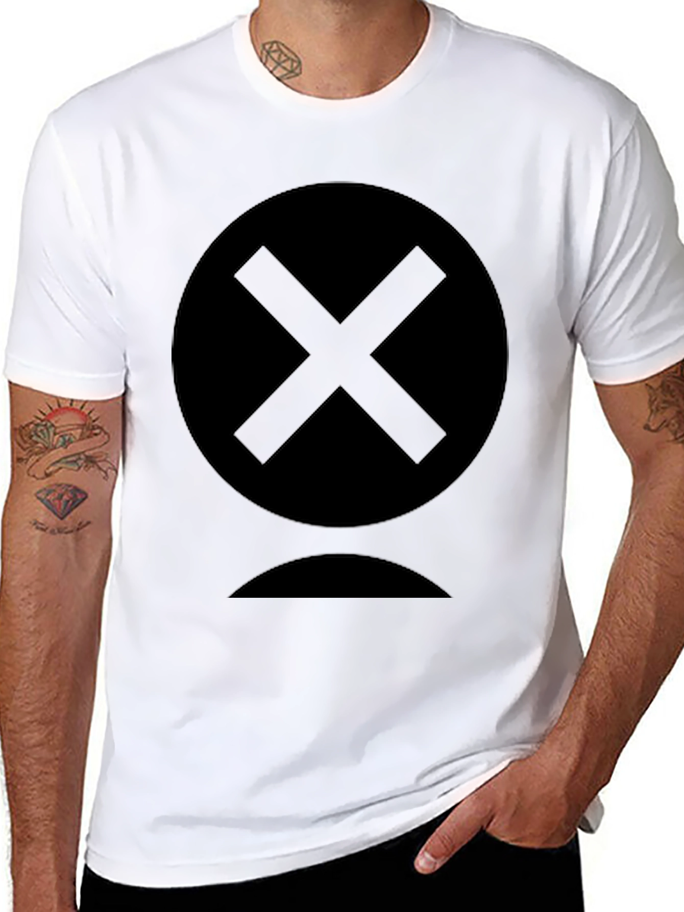 Abstract Symbol Black T-Shirt
