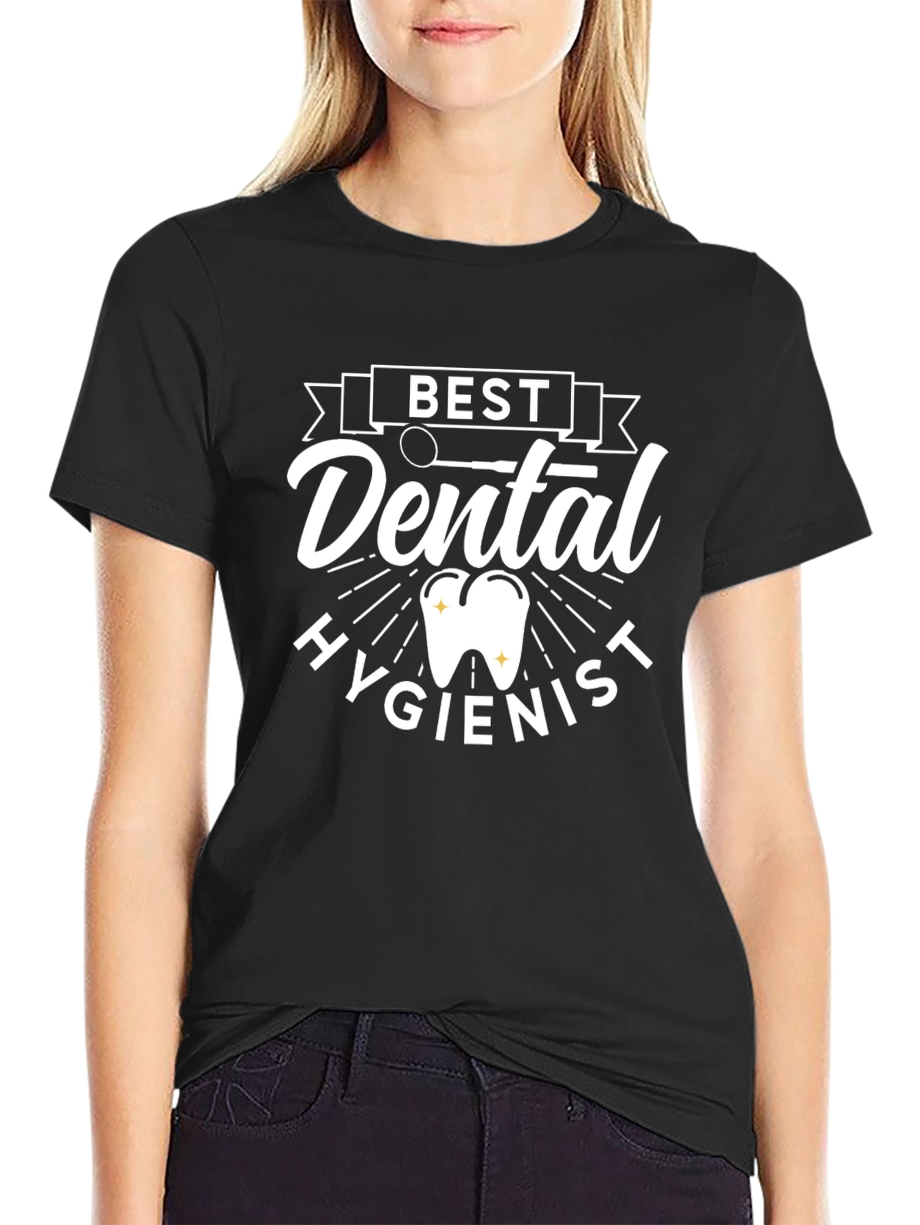 Best Dental Hygienist T-Shirt - Black