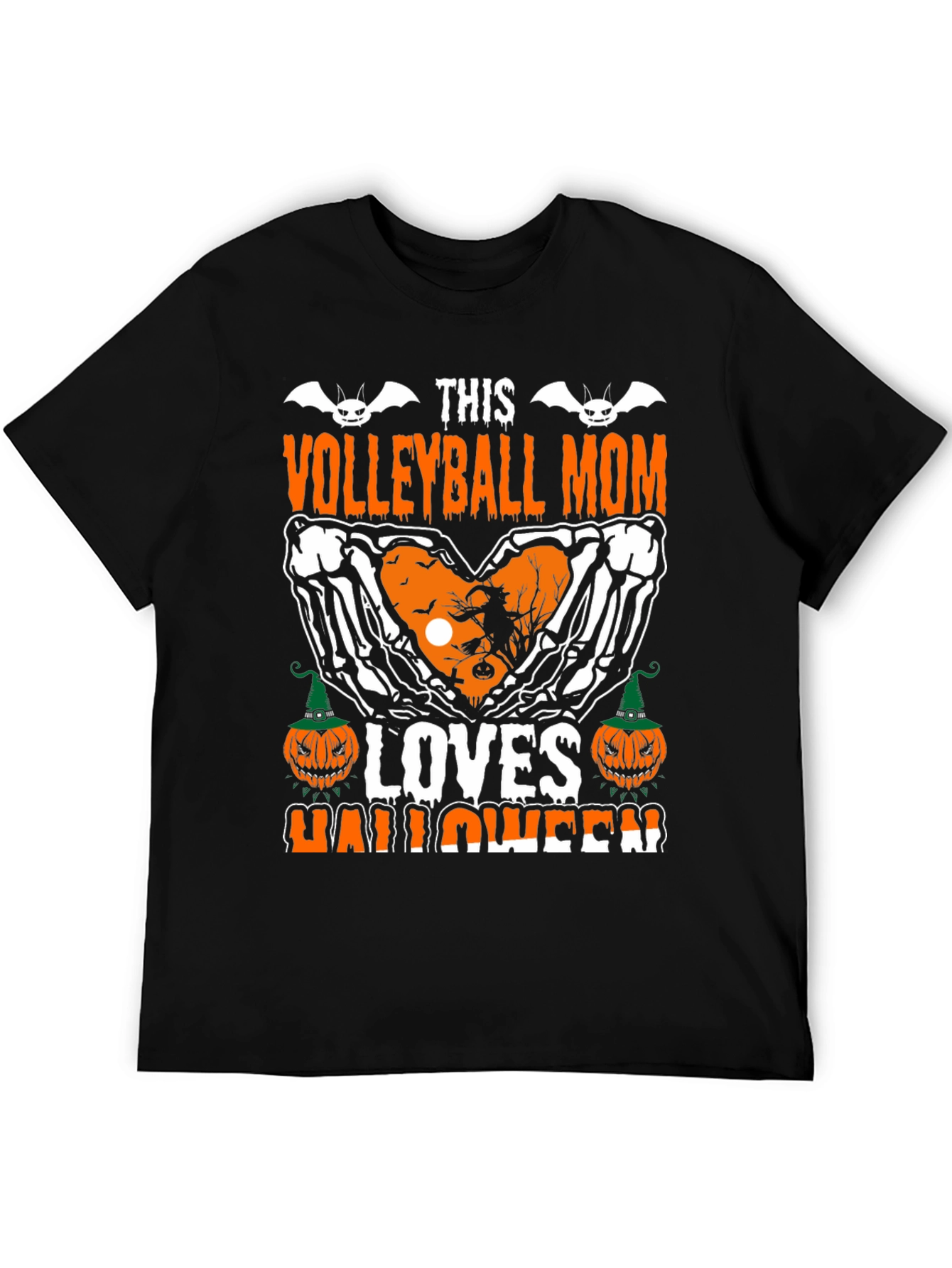 Volleyball Mom Halloween T-Shirt - Spooky Season