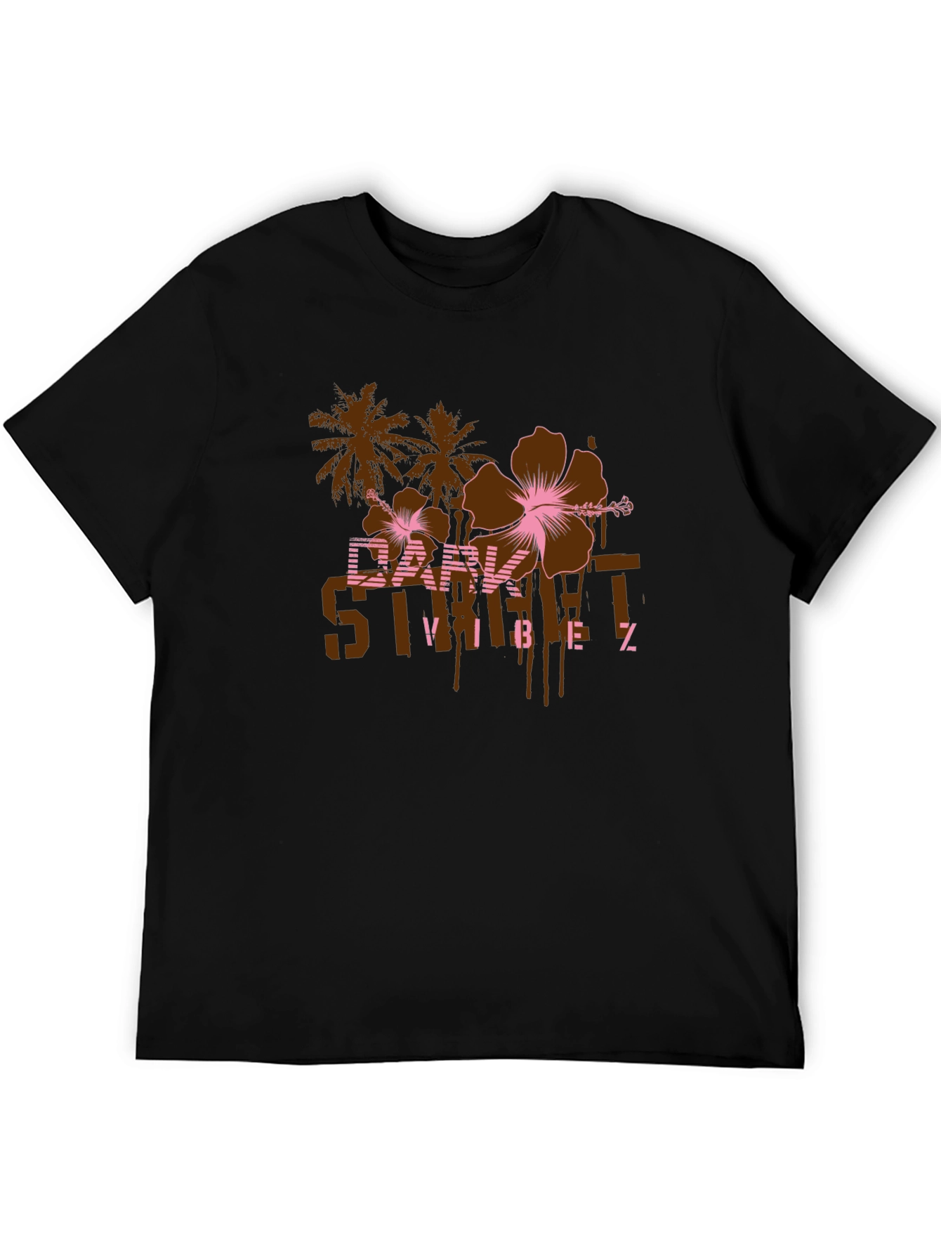 Dark Street Vibes Graphic Print T-Shirt