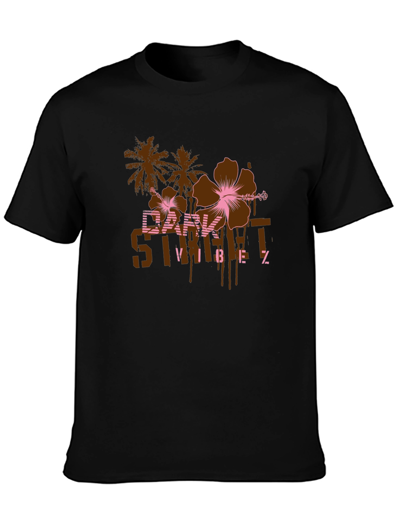 Dark Street Vibes Graphic Print T-Shirt