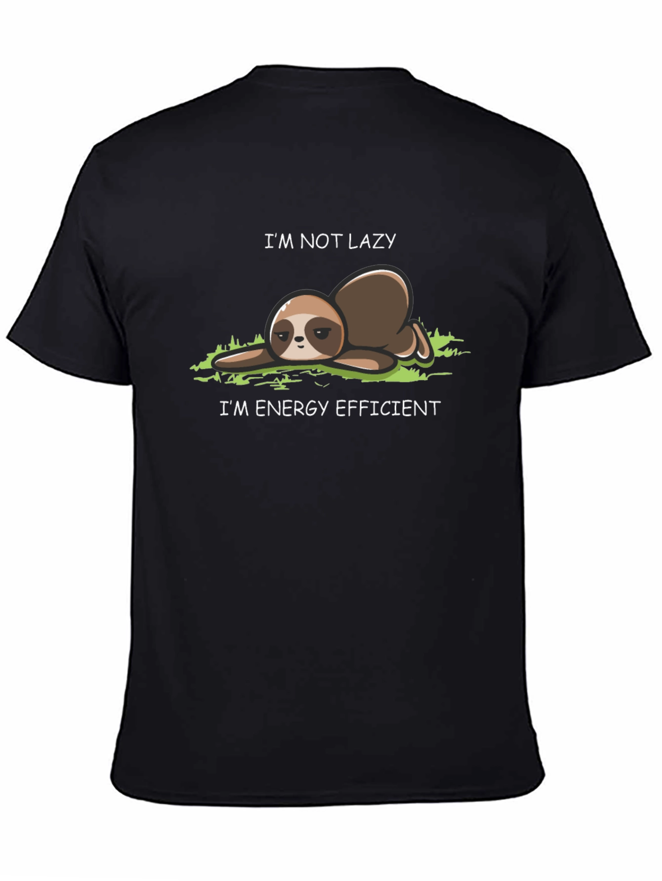Lazy Sloth T-Shirt - Energy Efficient Funny Tee