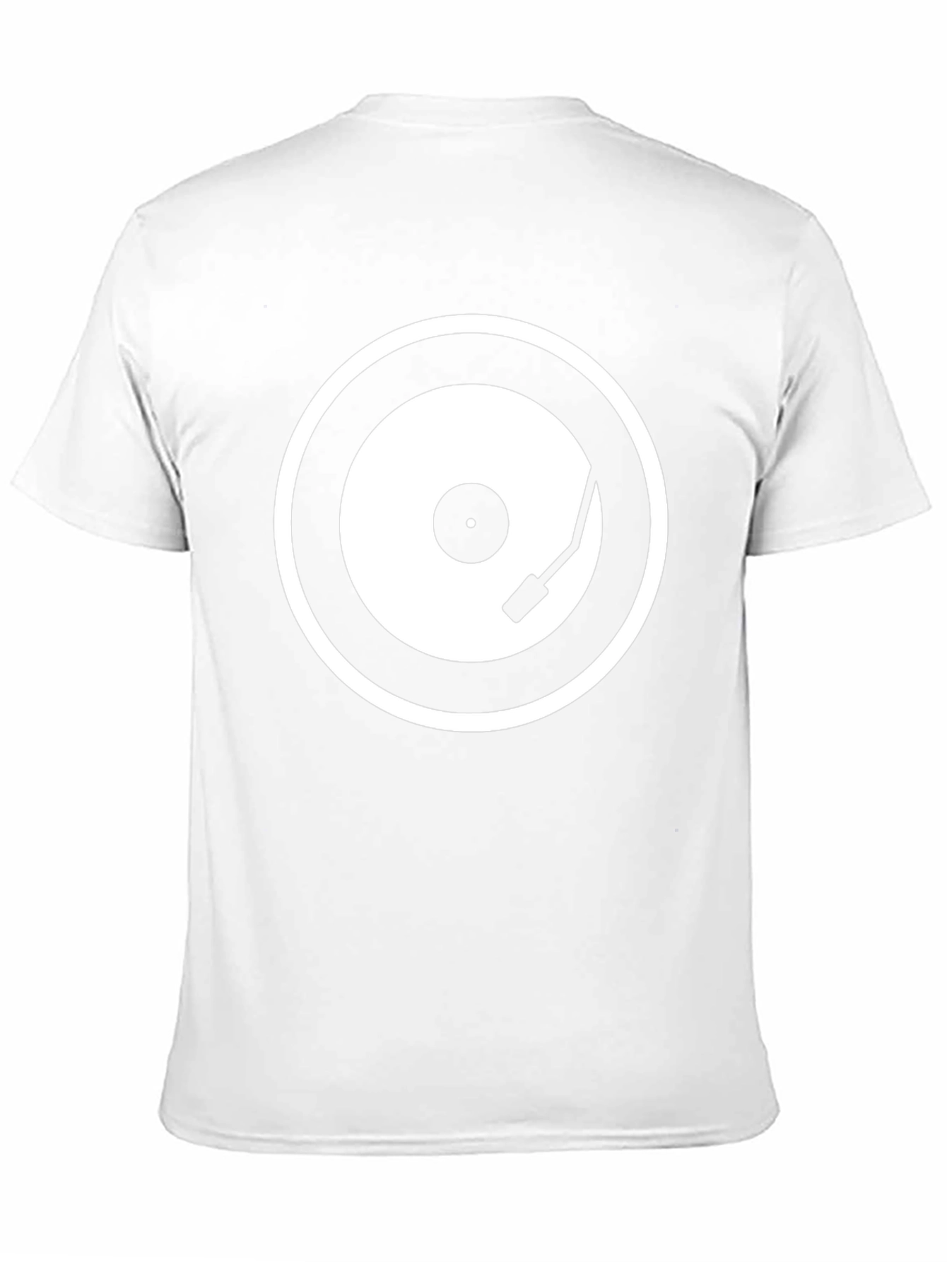 DJ Record Graphic Tee - Black