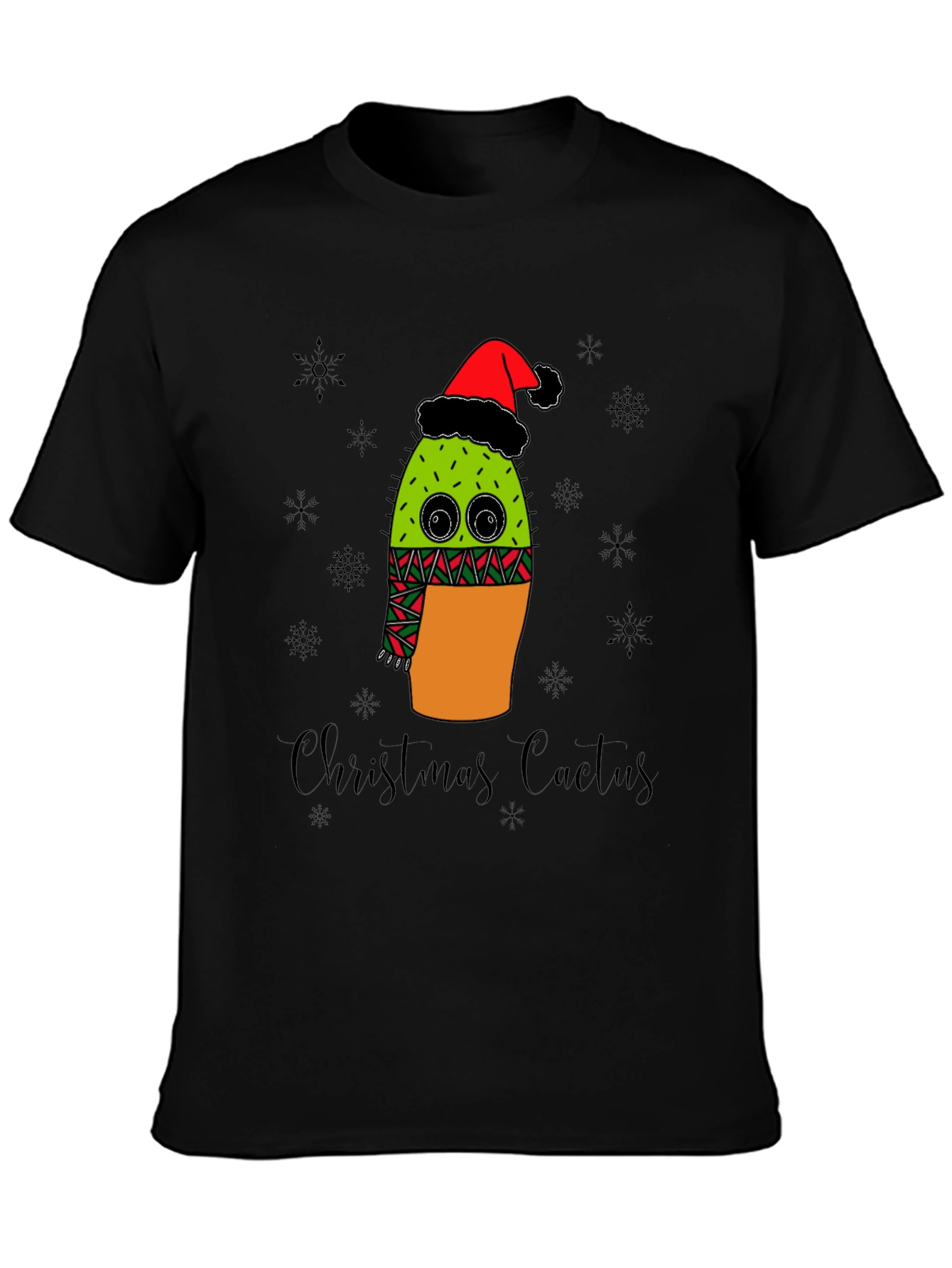 Christmas Cactus T-Shirt - Holiday Graphic Tee