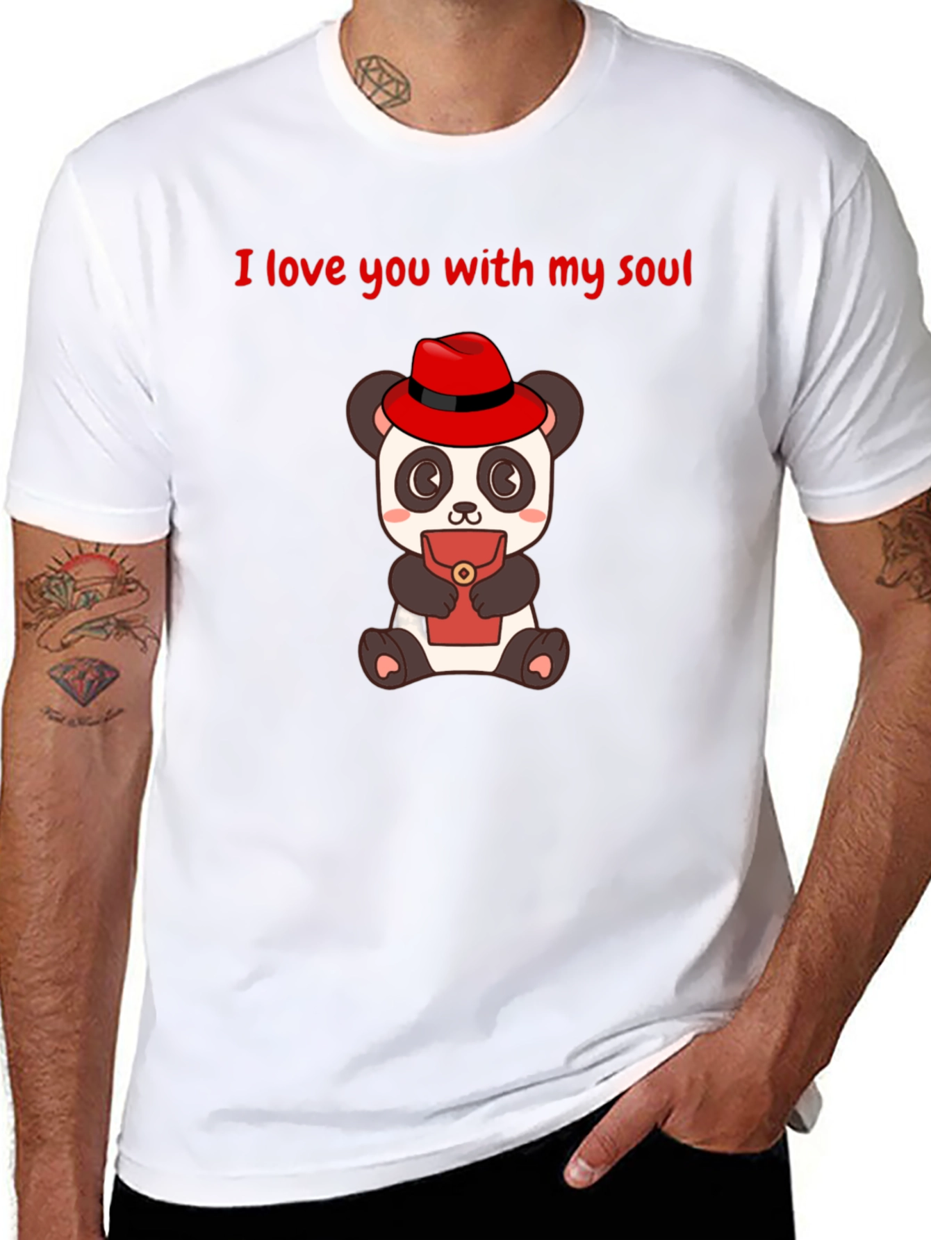 I Love You Panda T-Shirt