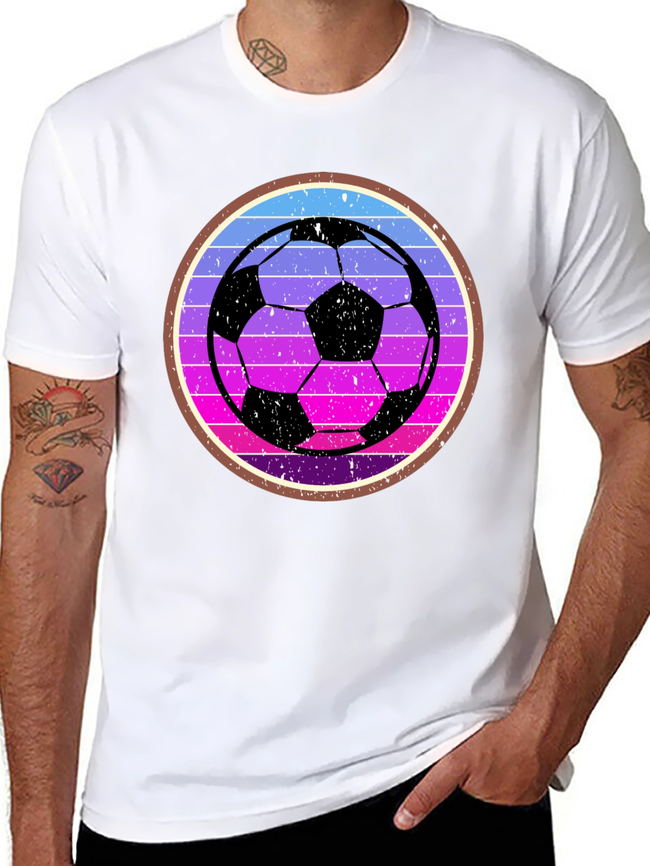 Retro Soccer Ball Graphic Tee