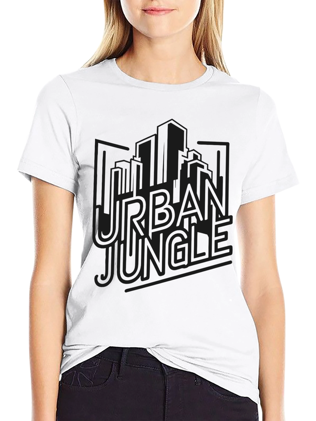 Urban Jungle Graphic Tee - Black Mens T-Shirt