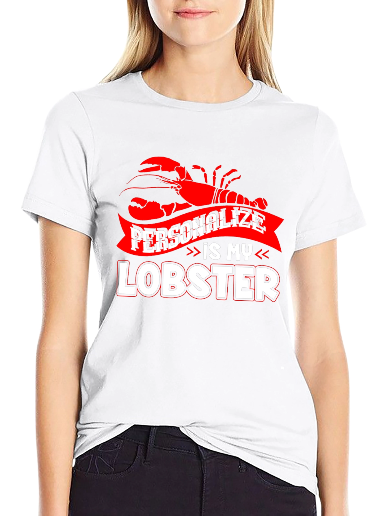 Personalize Lobster Graphic T-Shirt