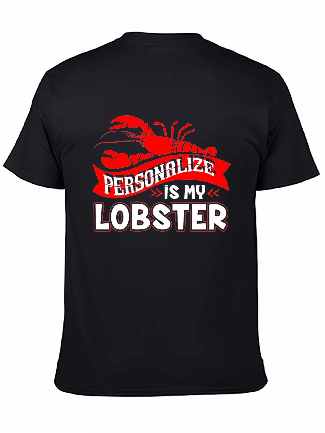 Personalize Lobster Graphic T-Shirt