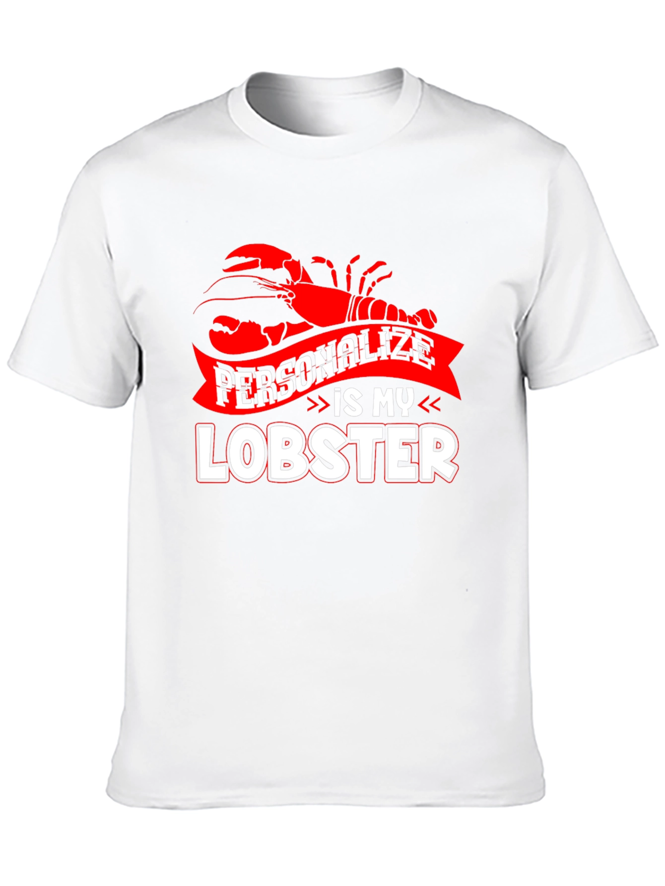 Personalize Lobster Graphic T-Shirt
