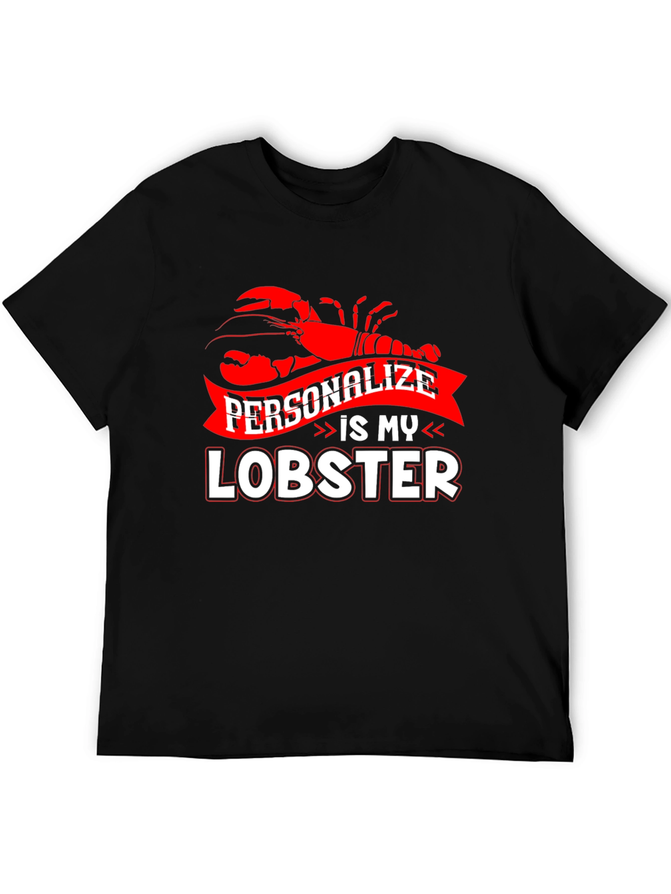 Personalize Lobster Graphic T-Shirt
