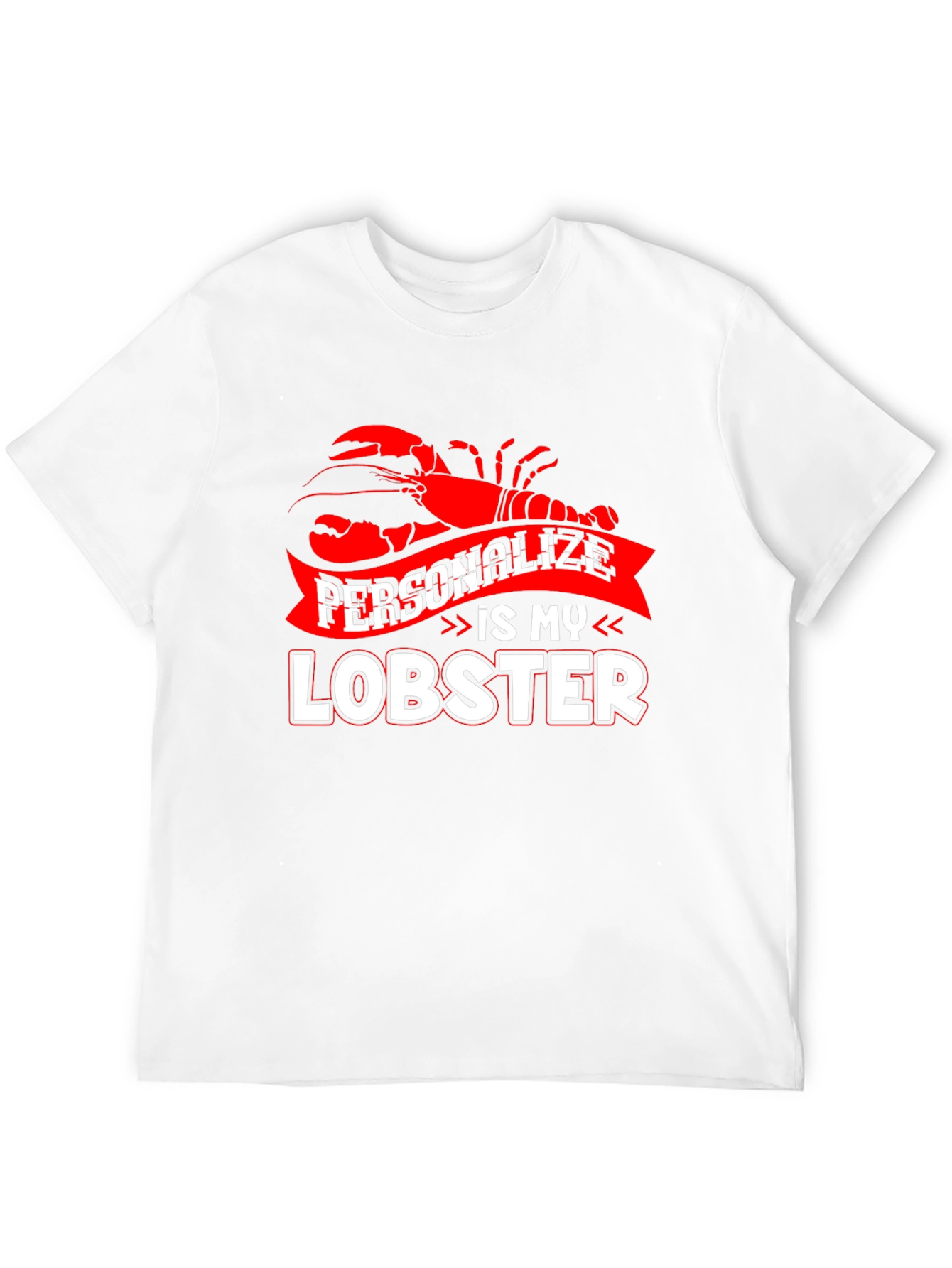 Personalize Lobster Graphic T-Shirt