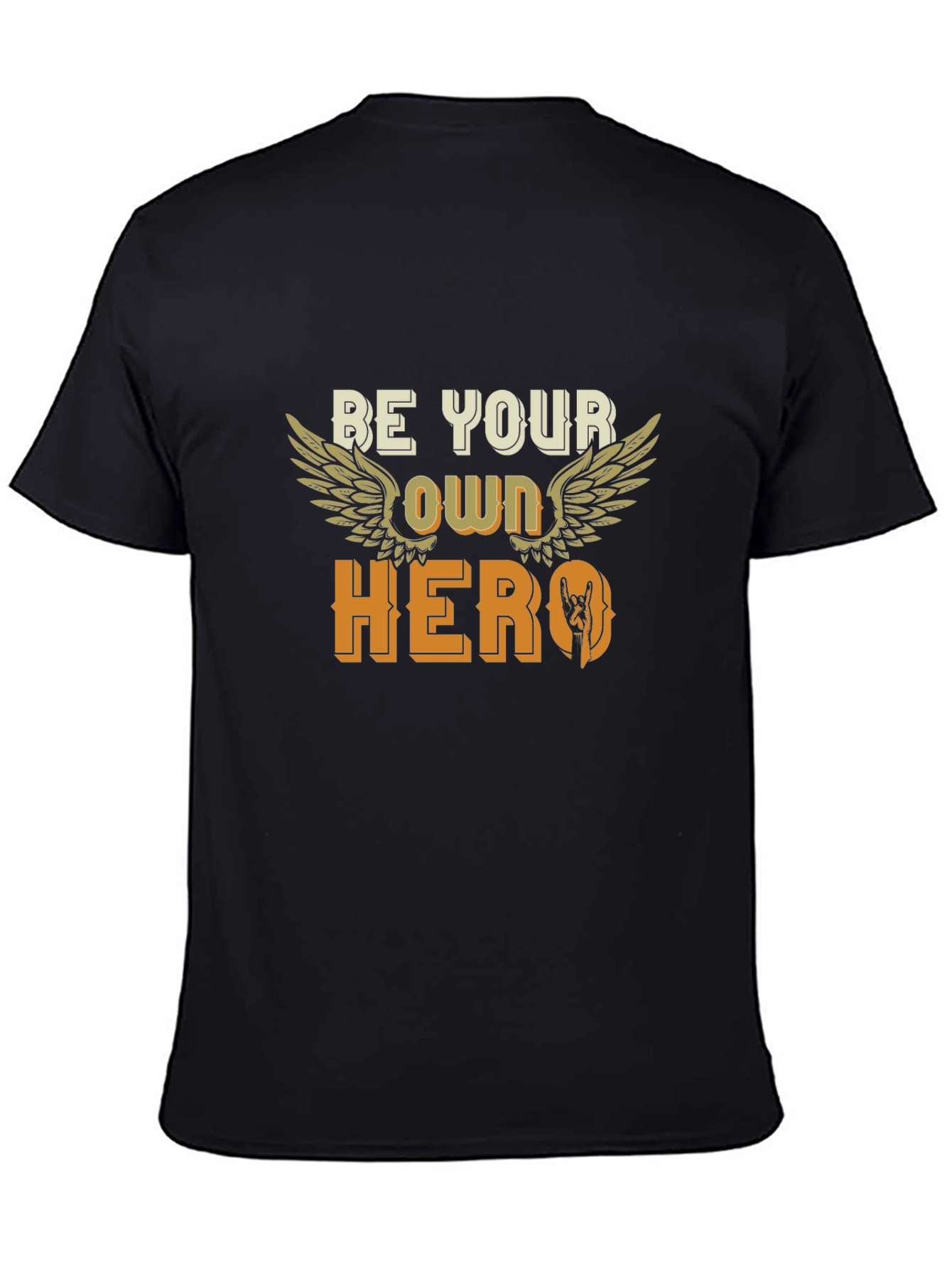 Be Your Own Hero Black T-Shirt
