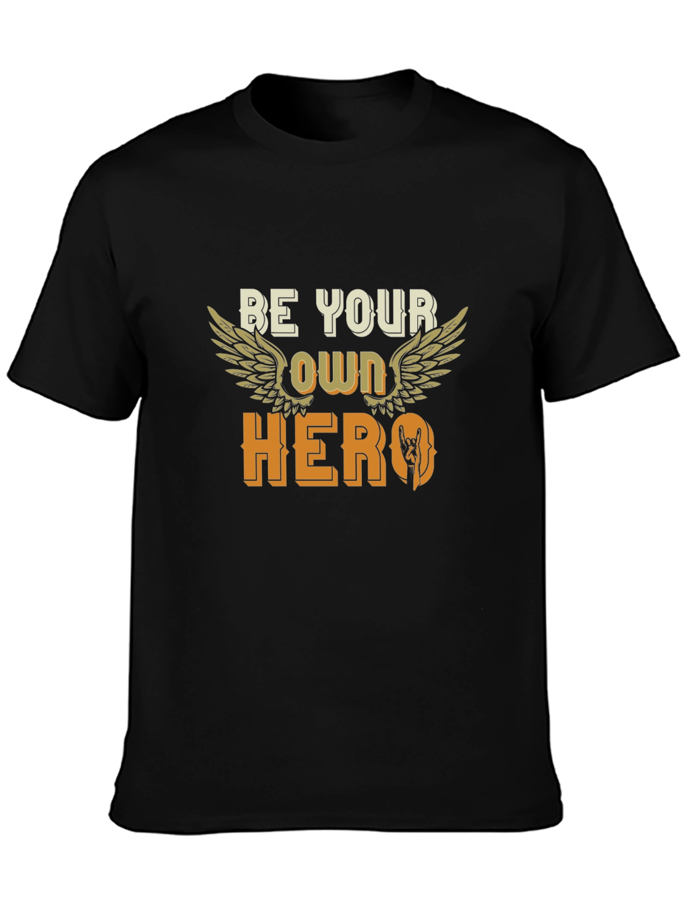 Be Your Own Hero Black T-Shirt