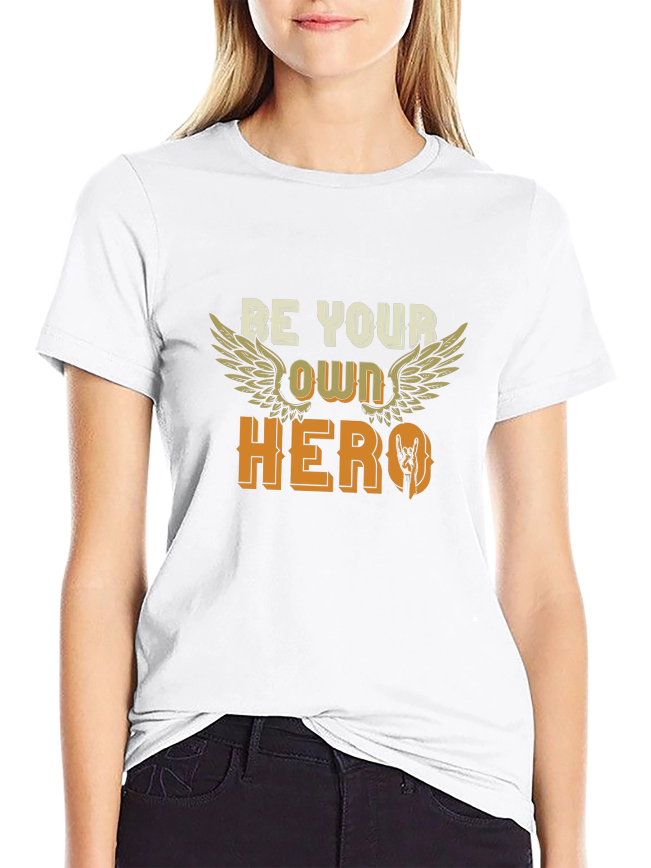 Be Your Own Hero Black T-Shirt