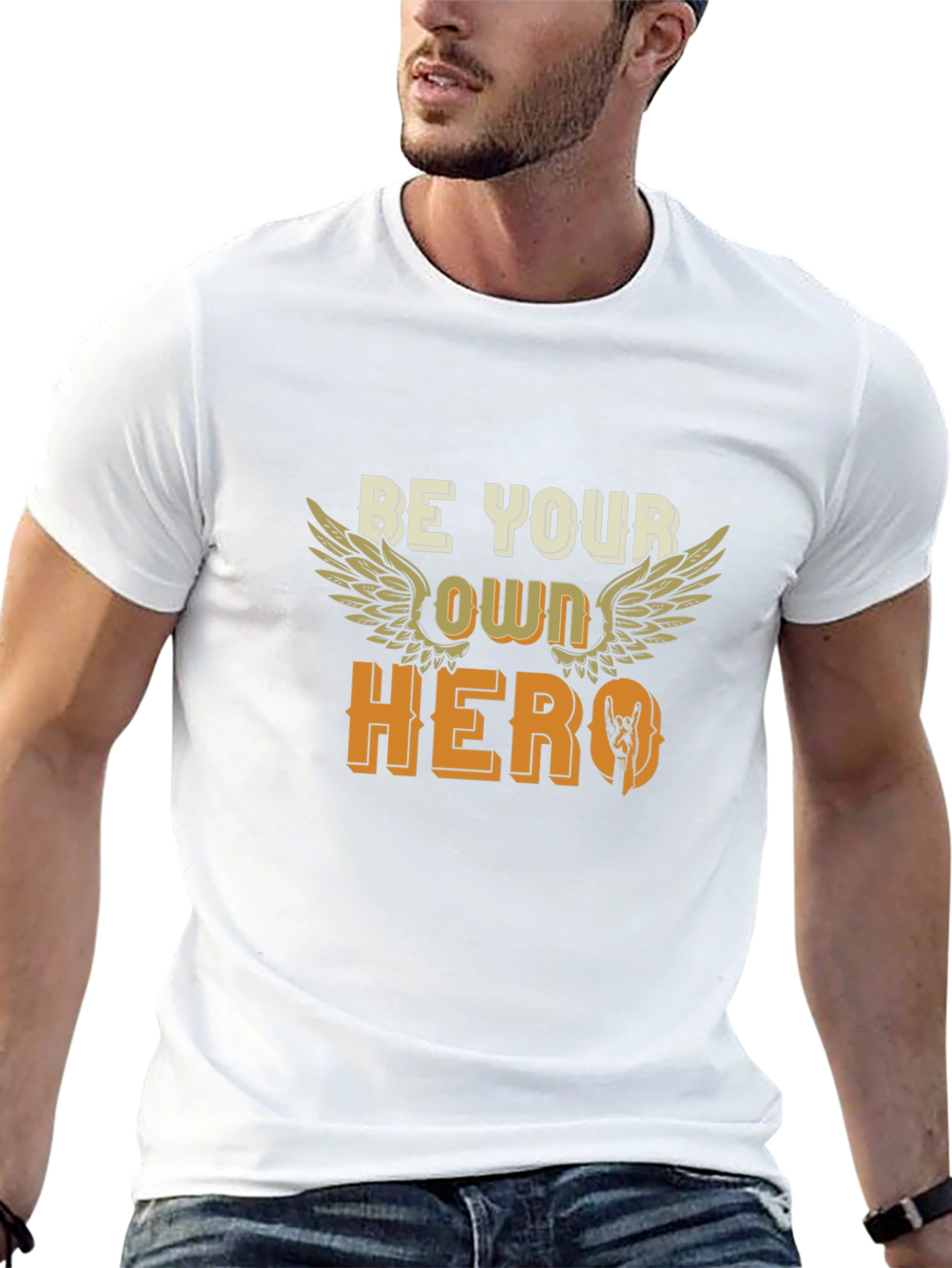 Be Your Own Hero Black T-Shirt