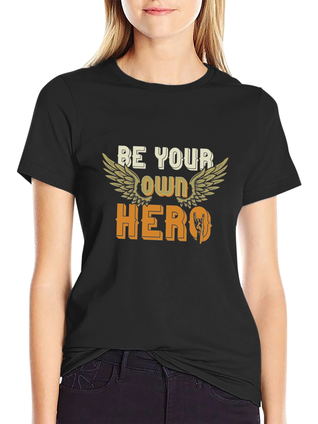 Be Your Own Hero Black T-Shirt