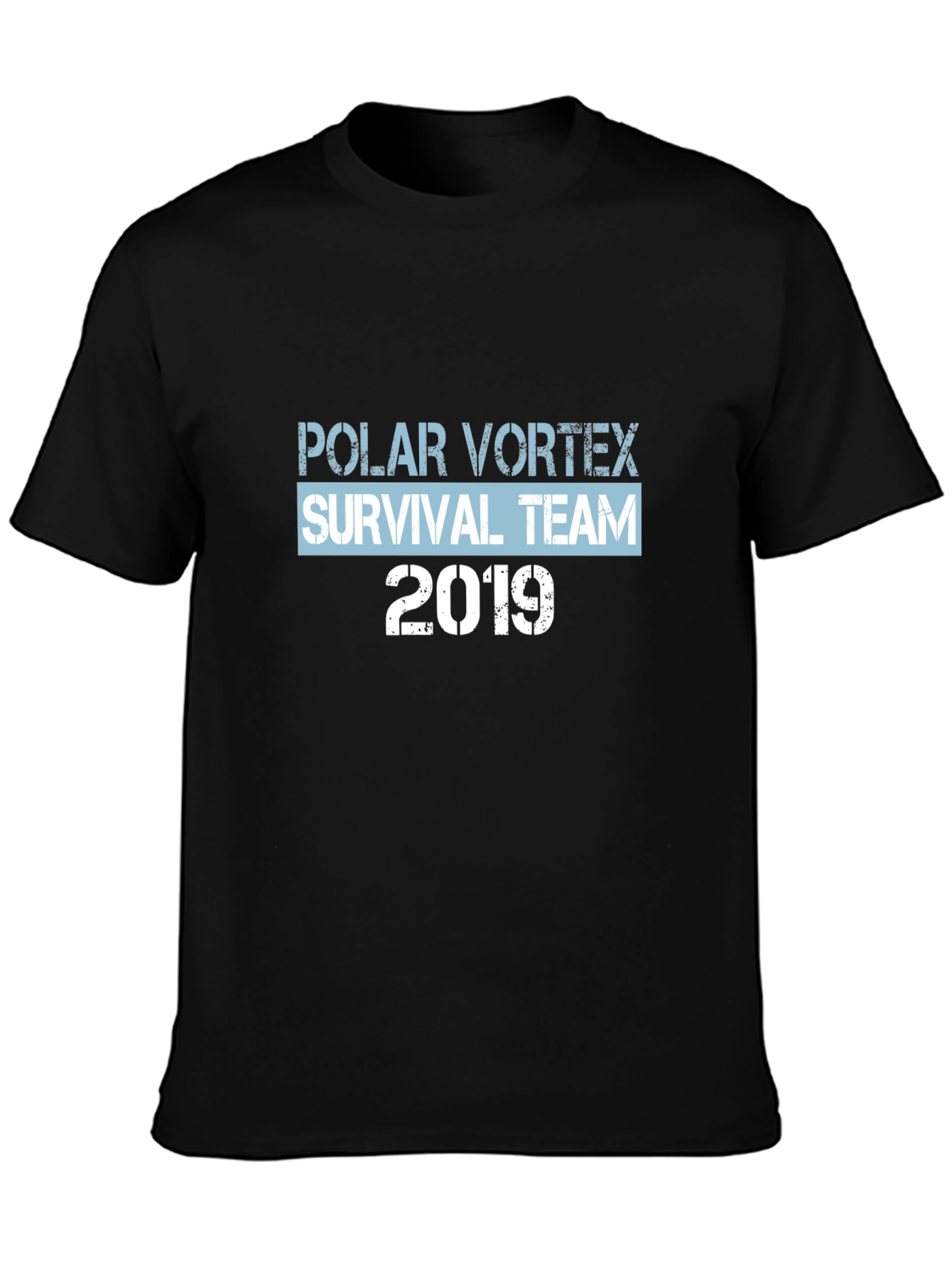Polar Vortex Survival Team 2019 Black T-Shirt