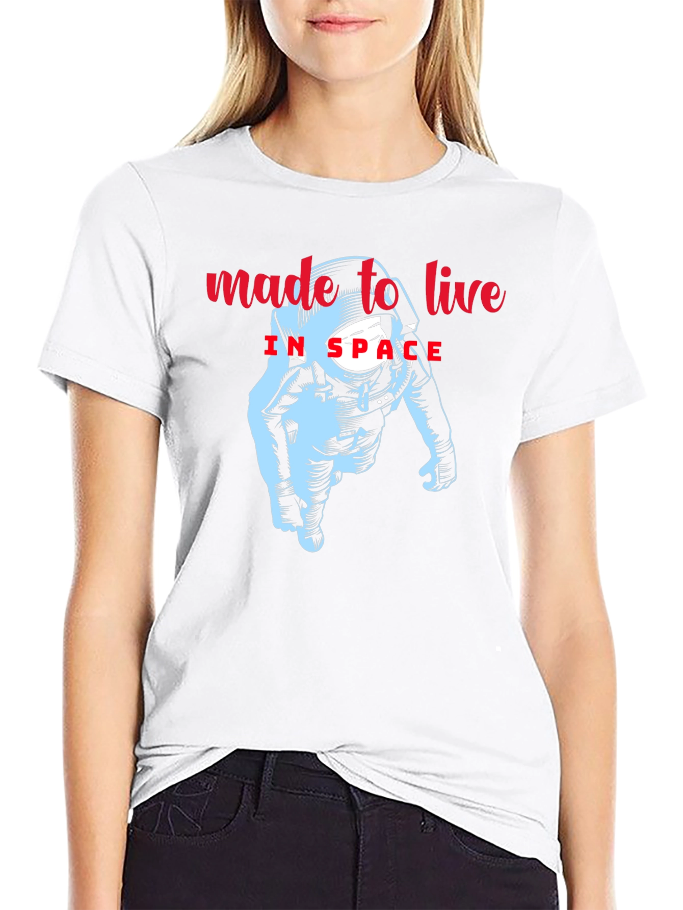 Made to Live in Space Astronaut Graphic Tee