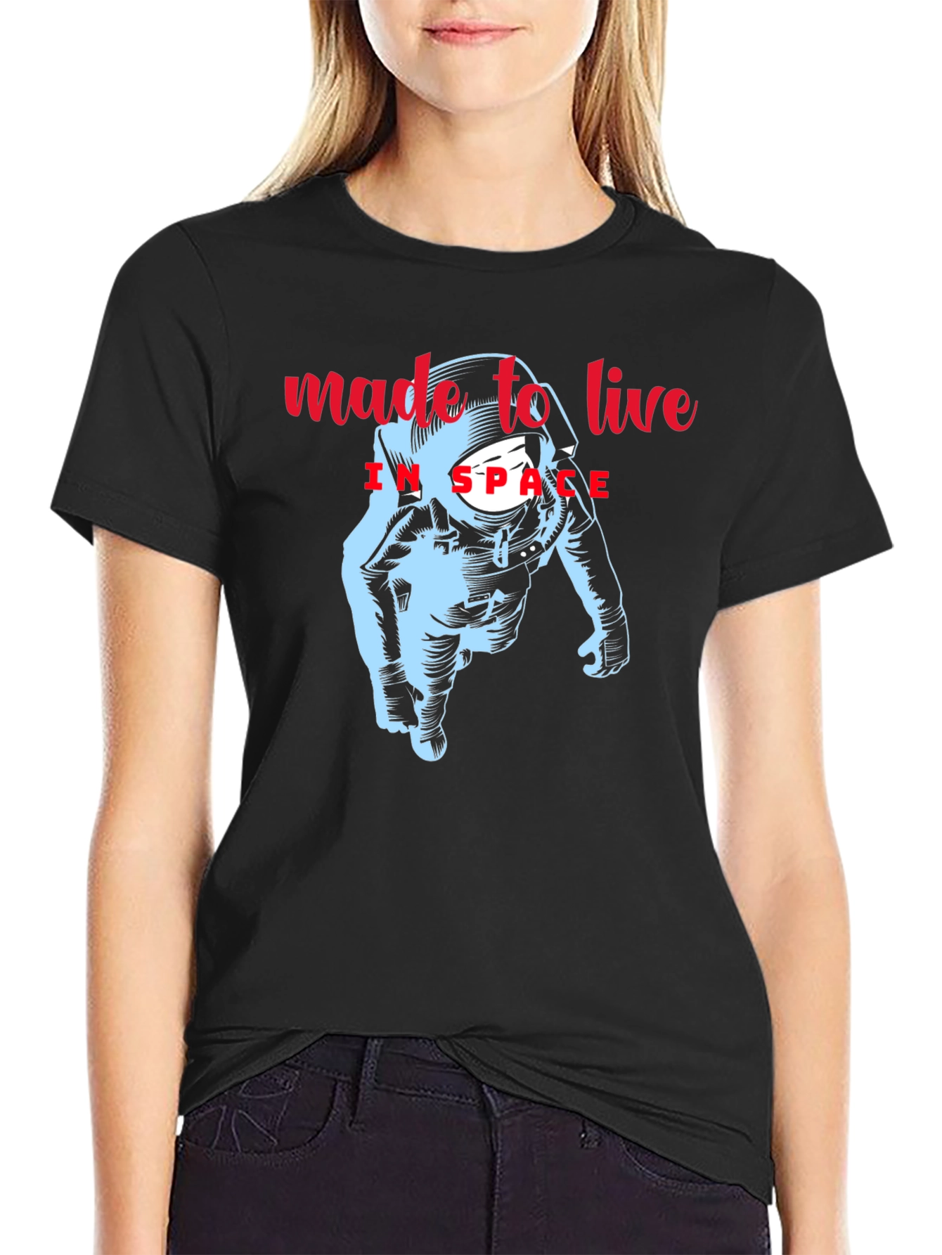 Made to Live in Space Astronaut Graphic Tee